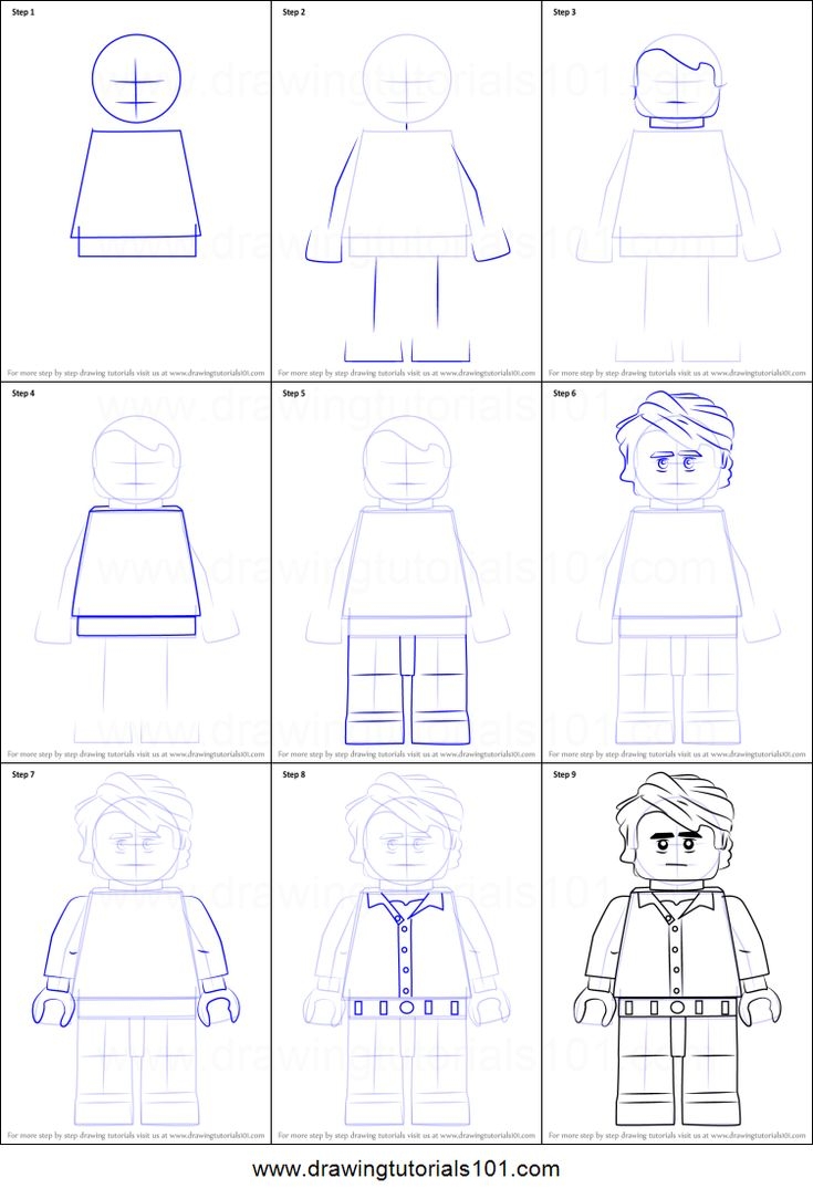 How To Draw Lego Bruce Banner Lego Step By Step