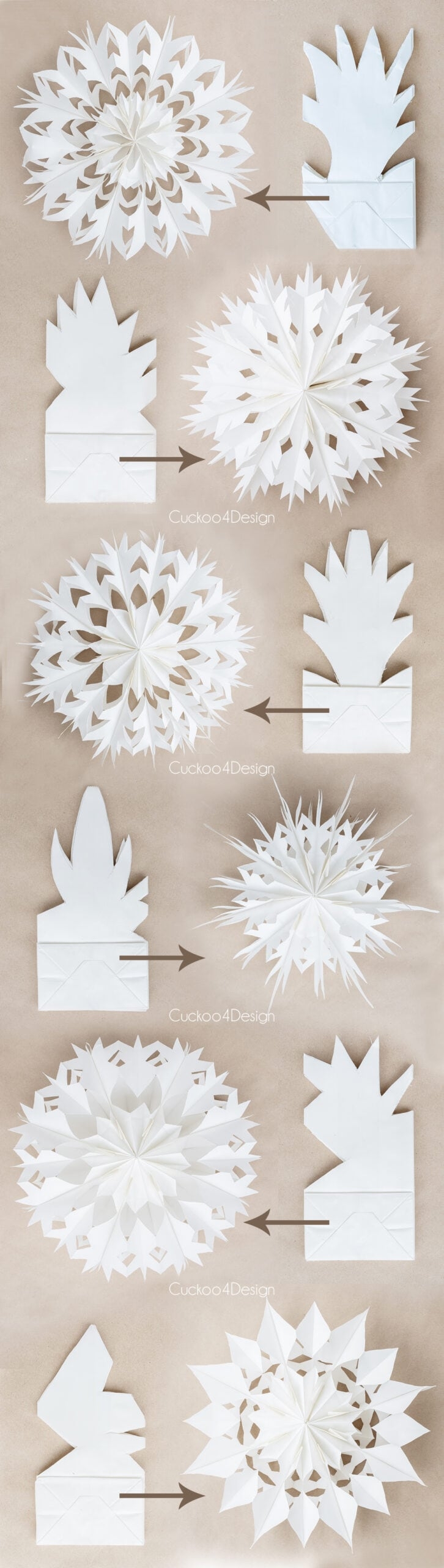 3d Snowflake Template Printable
