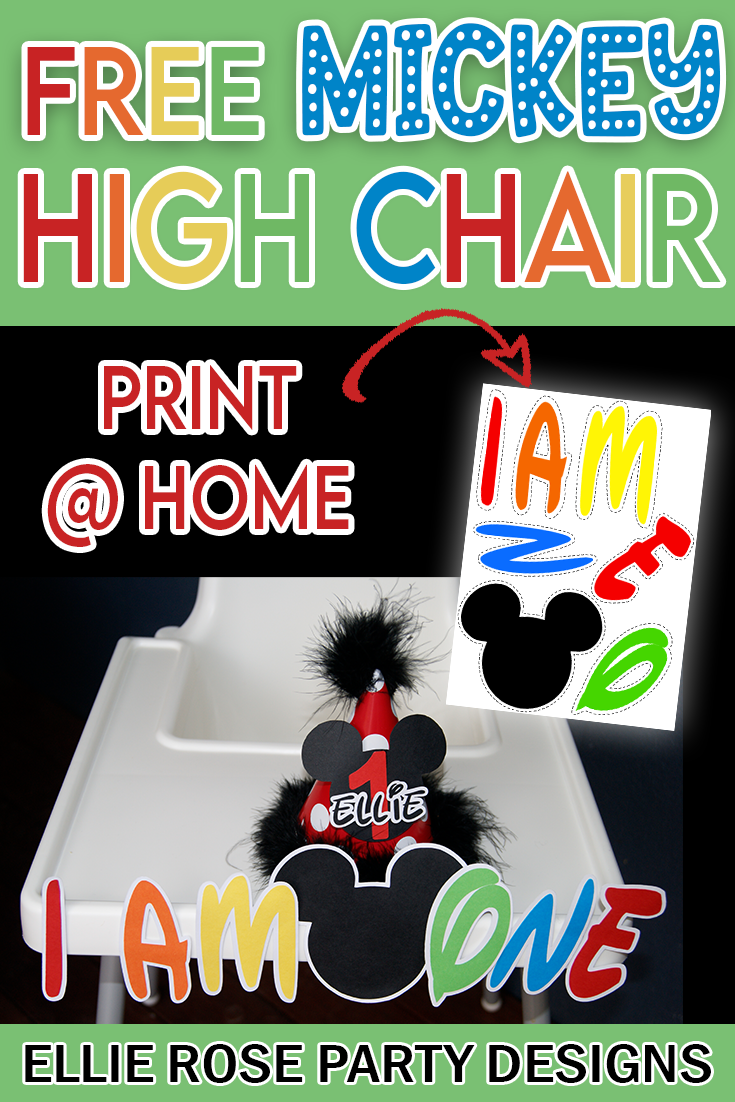 HOW TO MAKE Mickey Mouse High Chair Banner
