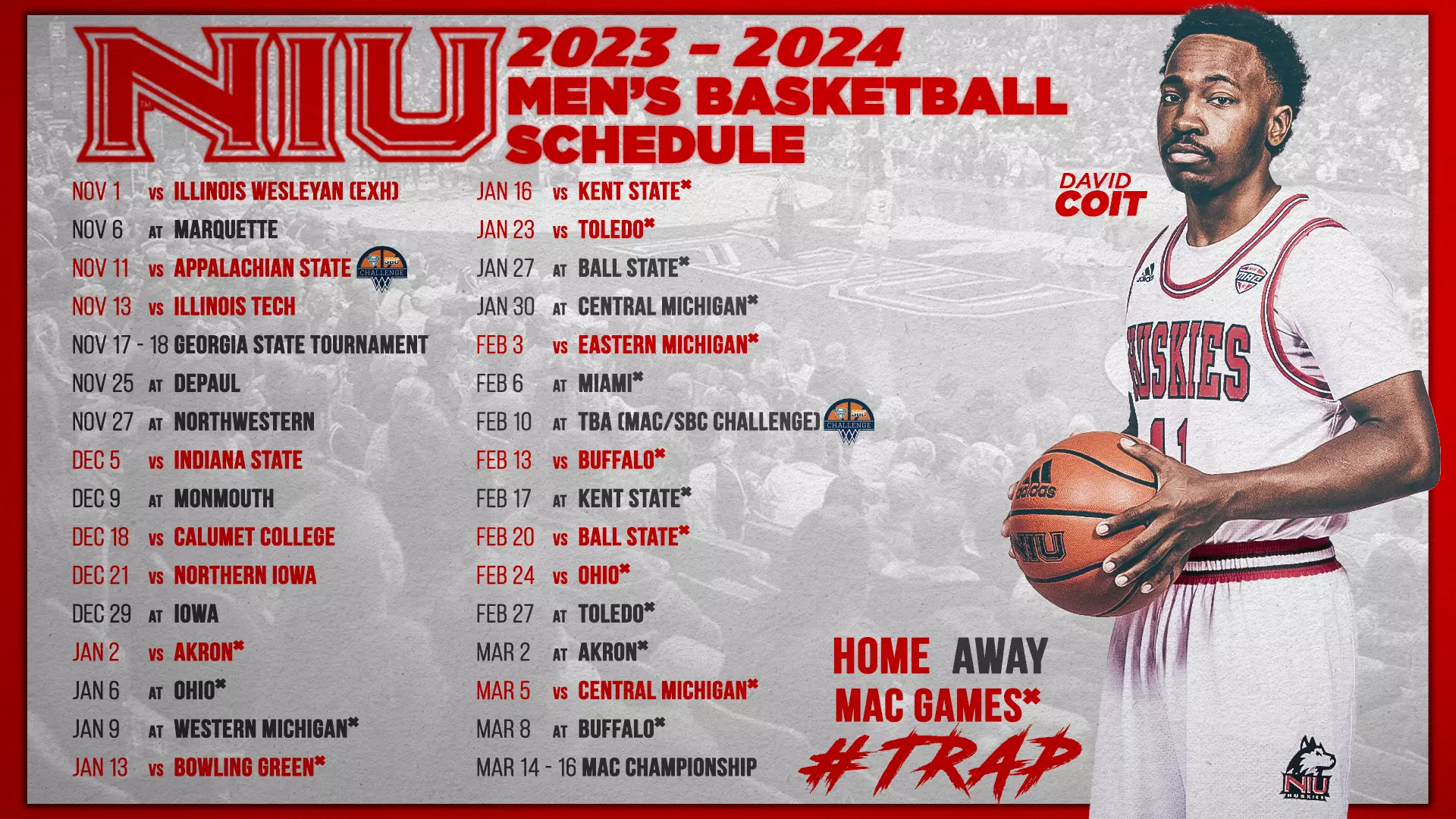 Huskies Announce 2023 24 Basketball Slate NIU Athletics
