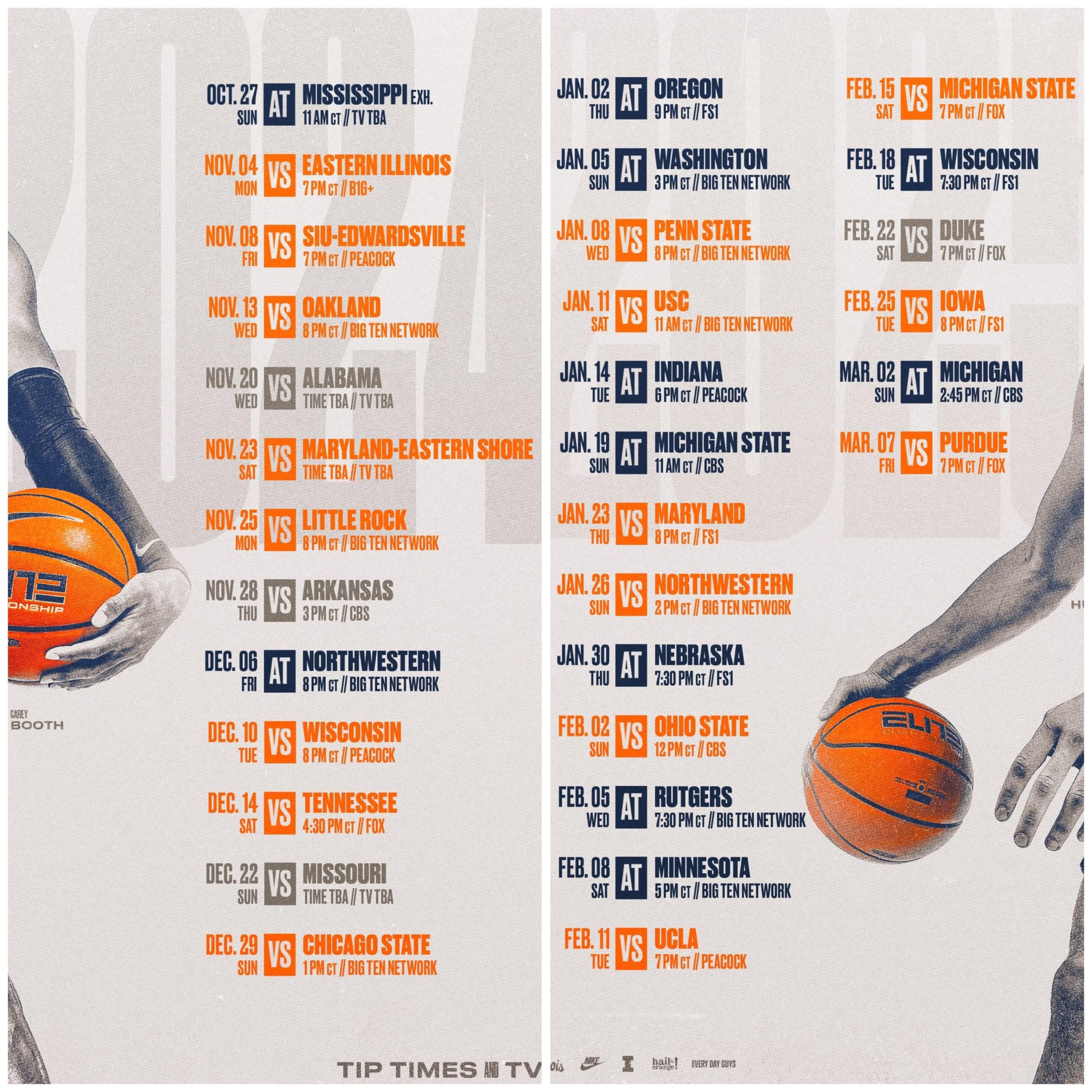 Illinois Men s Basketball TV Schedule Released IlliniGuys