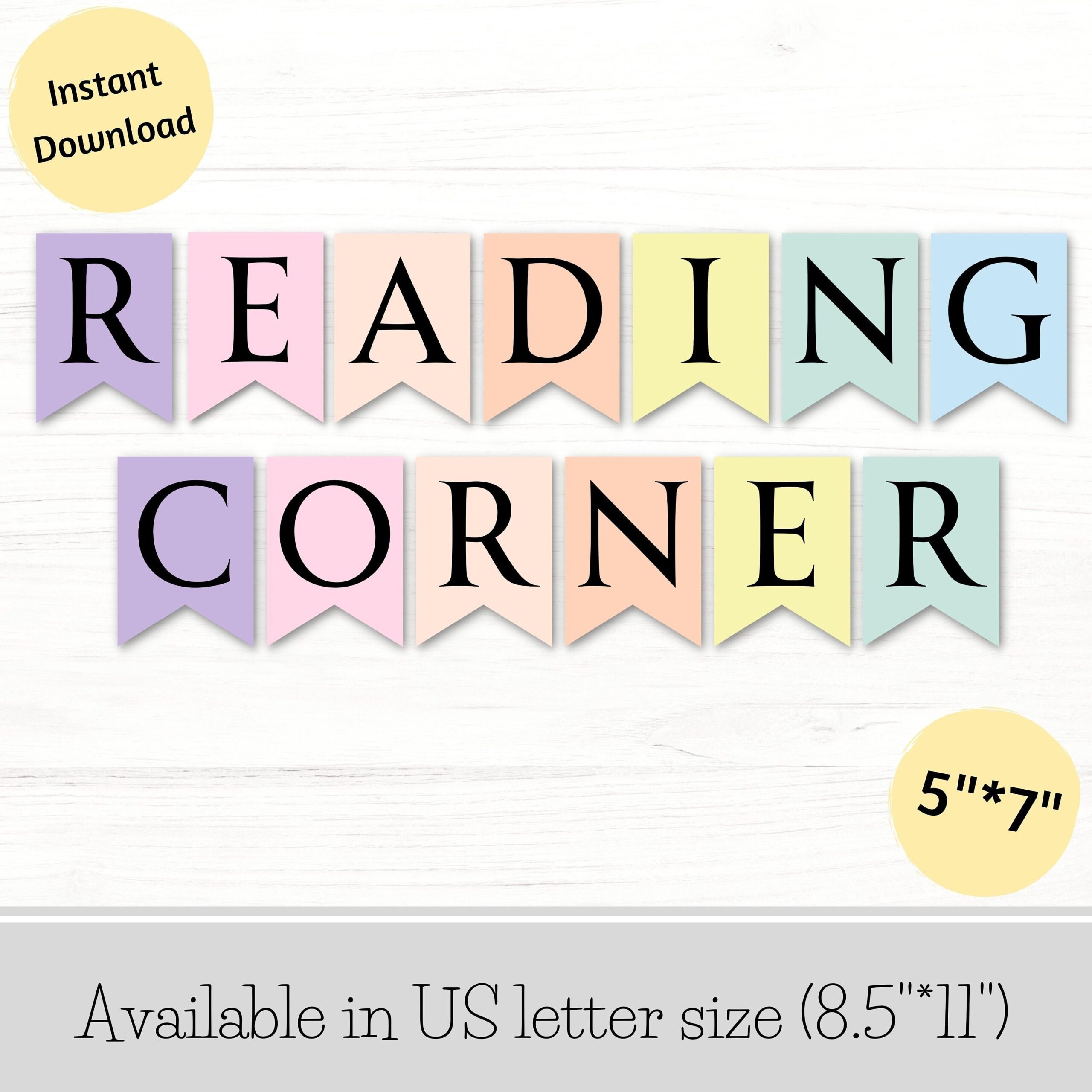 Reading Banner Printable