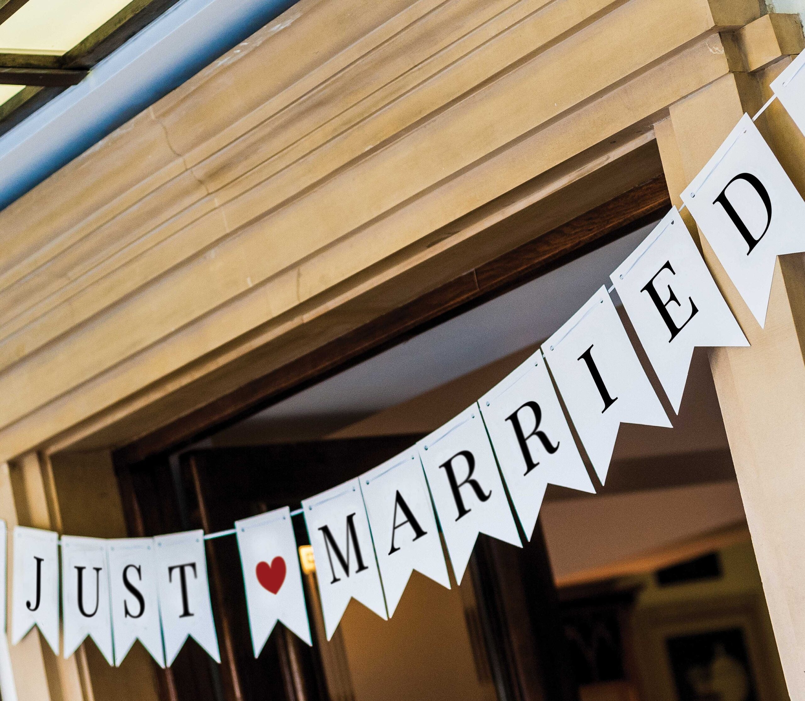 Printable Just Married Banner