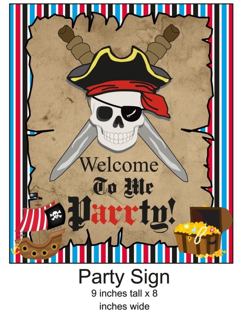 Free Printable Pirate Birthday Banner