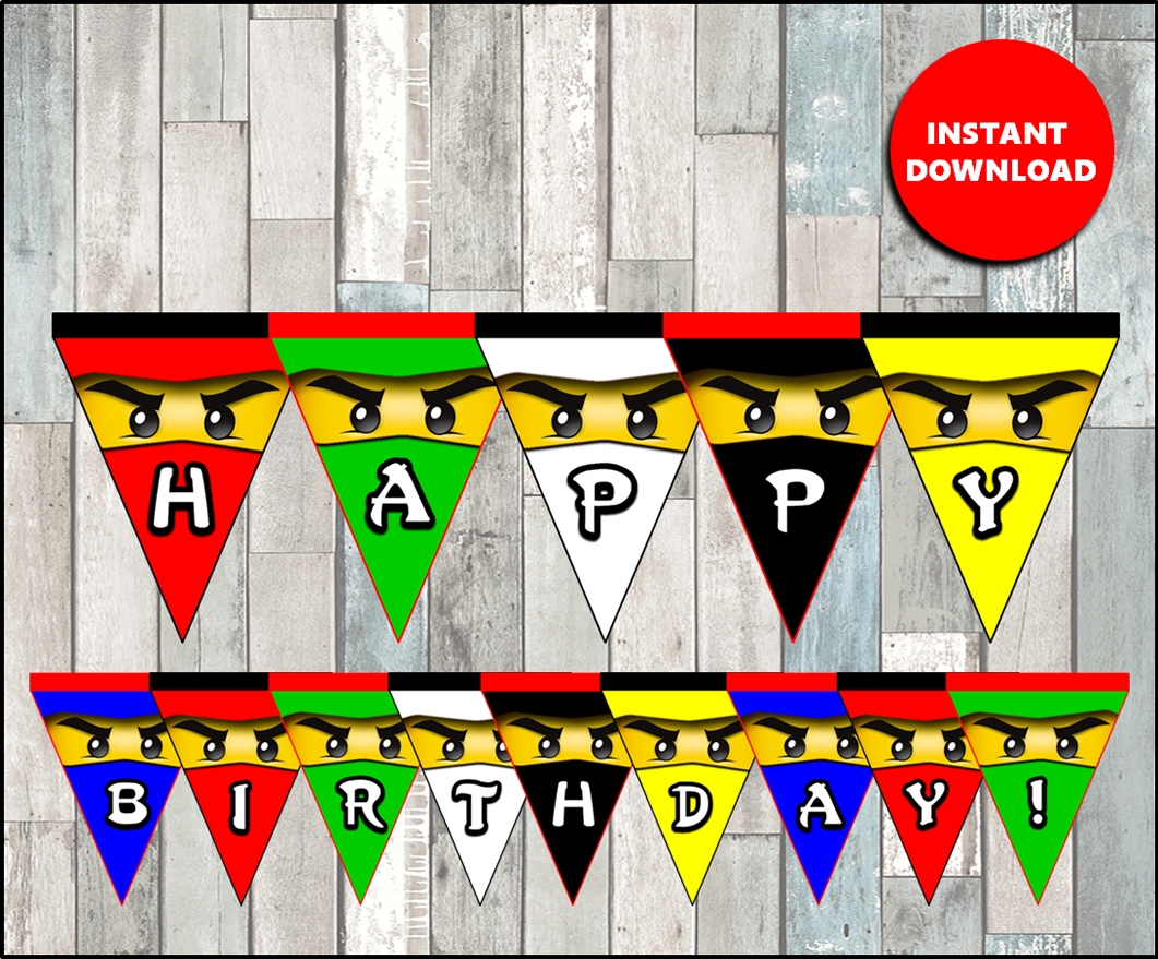 Lego Ninjago Birthday Banner 2025 Www elsot cat