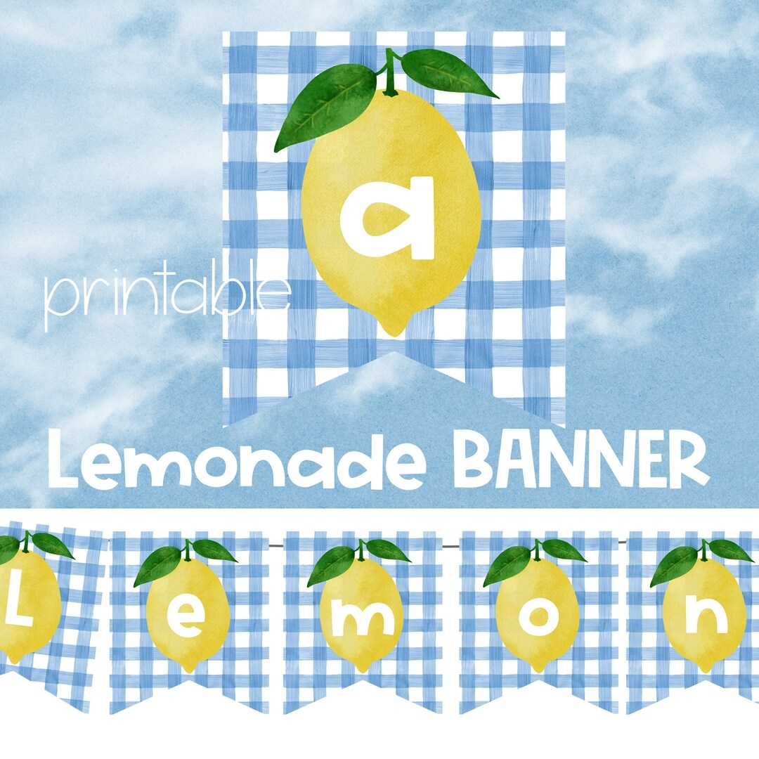 Printable Lemonade Stand Banner