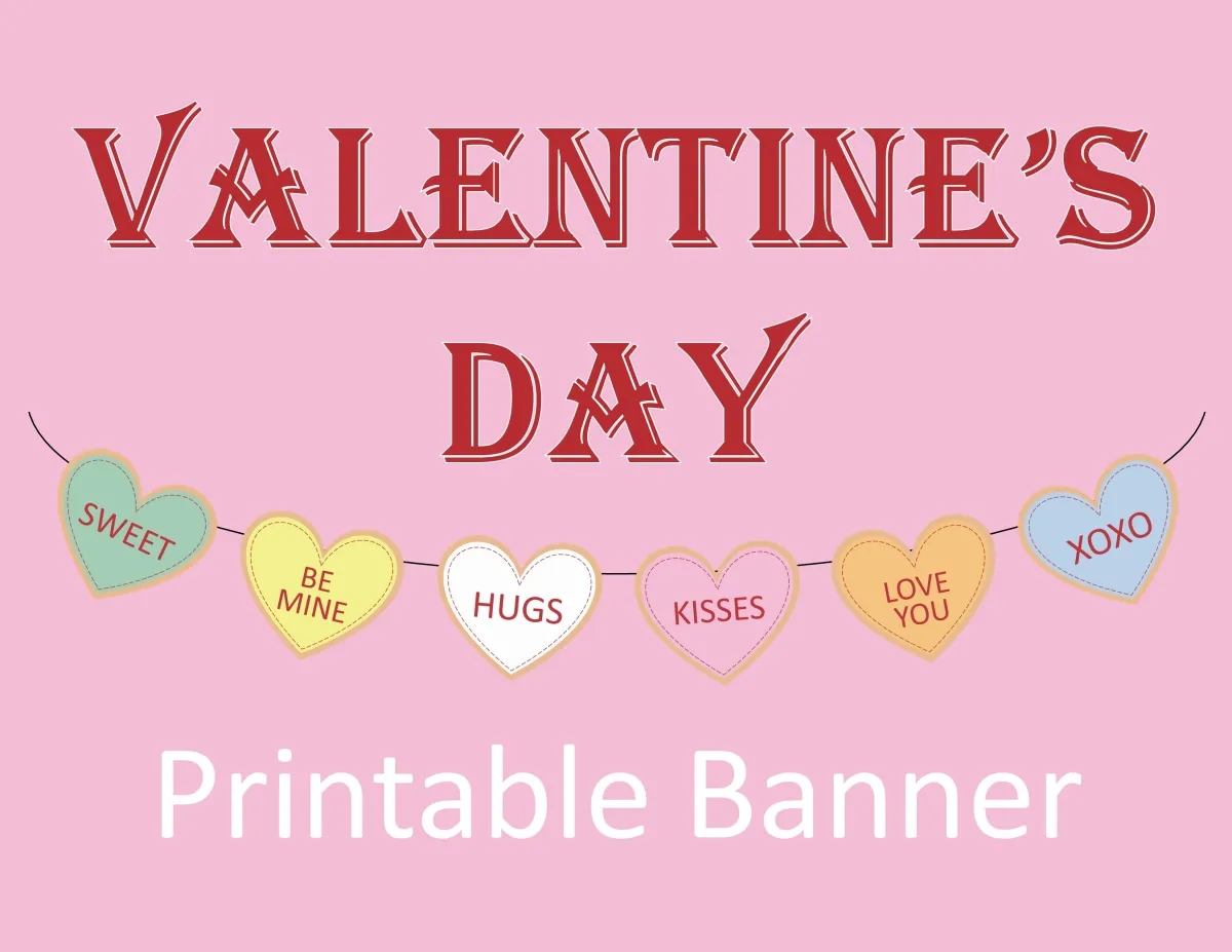 Valentines Banner Printable