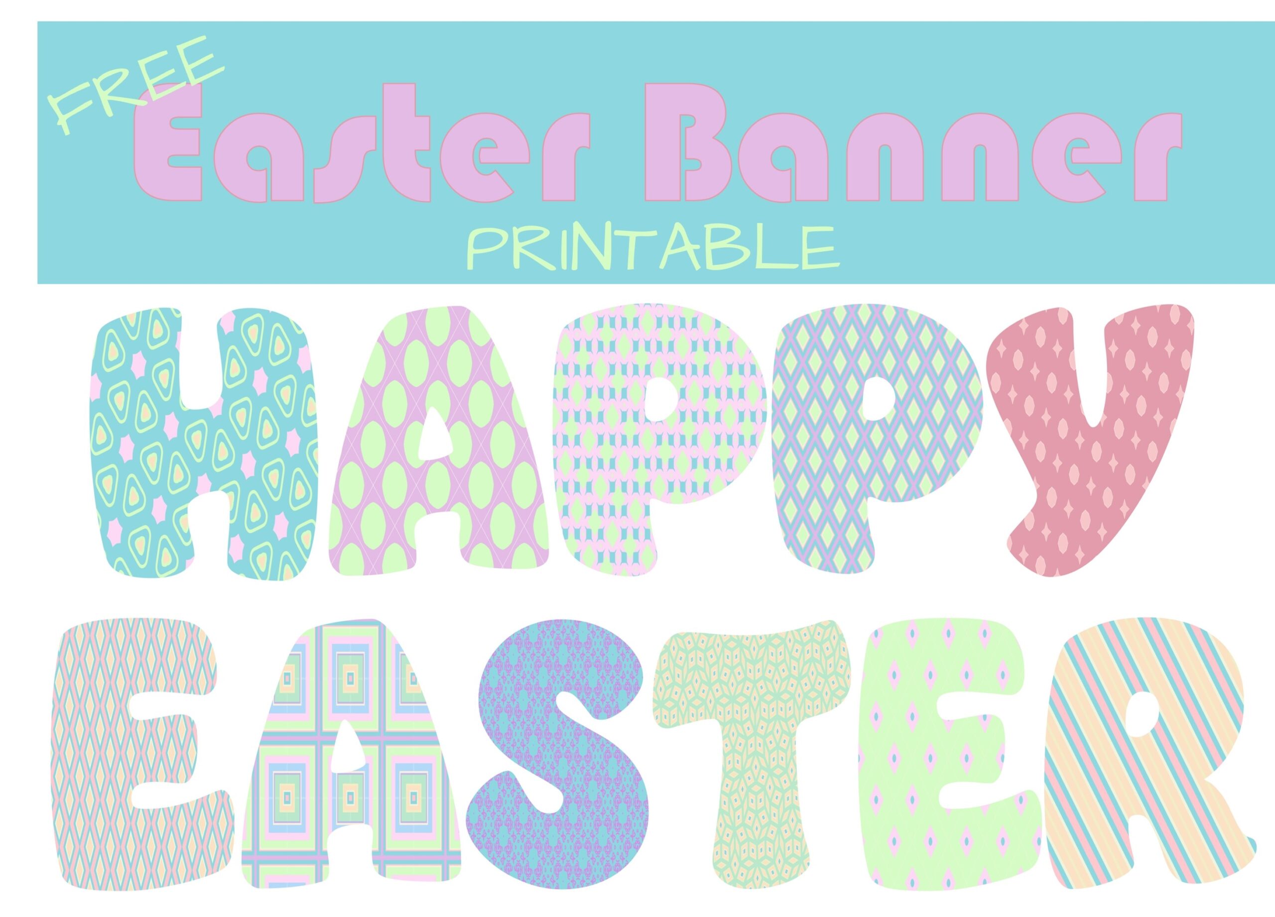 Free Easter Banner Printable
