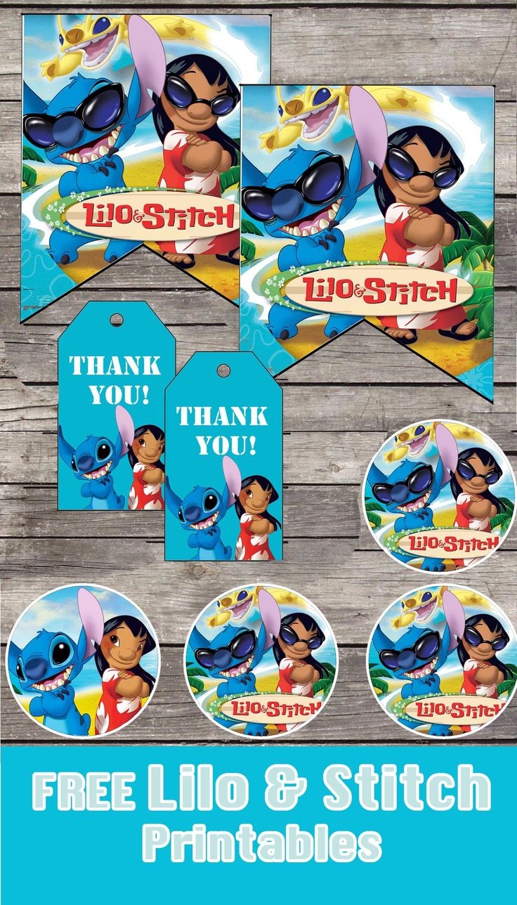 Lilo And Stitch Birthday Party Printable Files