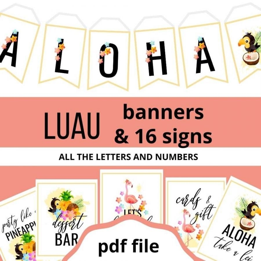 Luau Printables 50 Pages Of Hawaiian Fun