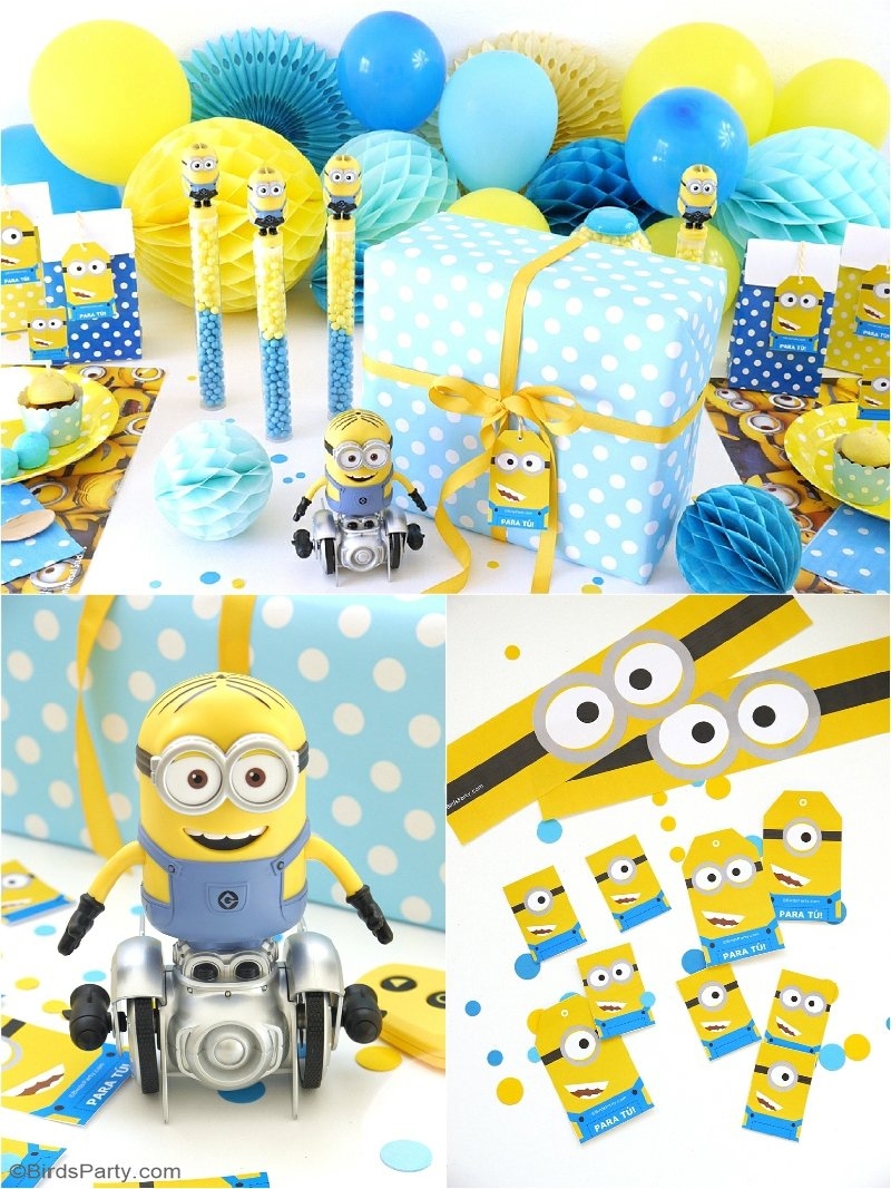 Minion Inspired Birthday Party Ideas FREE Printables Party Ideas Party Printables Blog