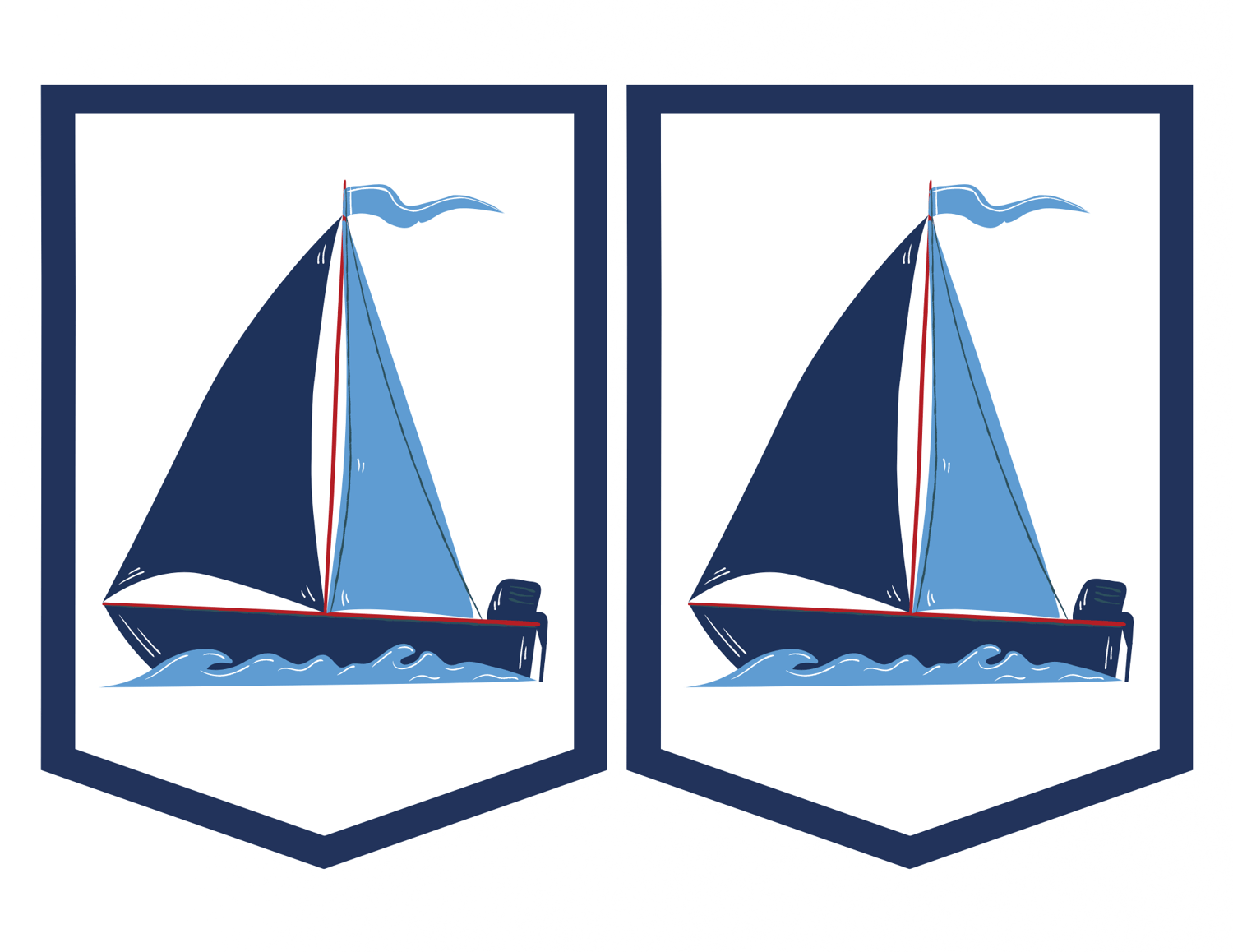 Nautical Printable Birthday Banner Sail Anchor Nautical Digital Wall Decor Baby Shower Gift Instant Download Digital Birthday Decor Payhip