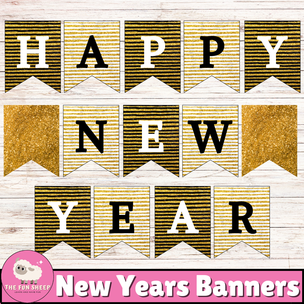 happy new year printable banner
