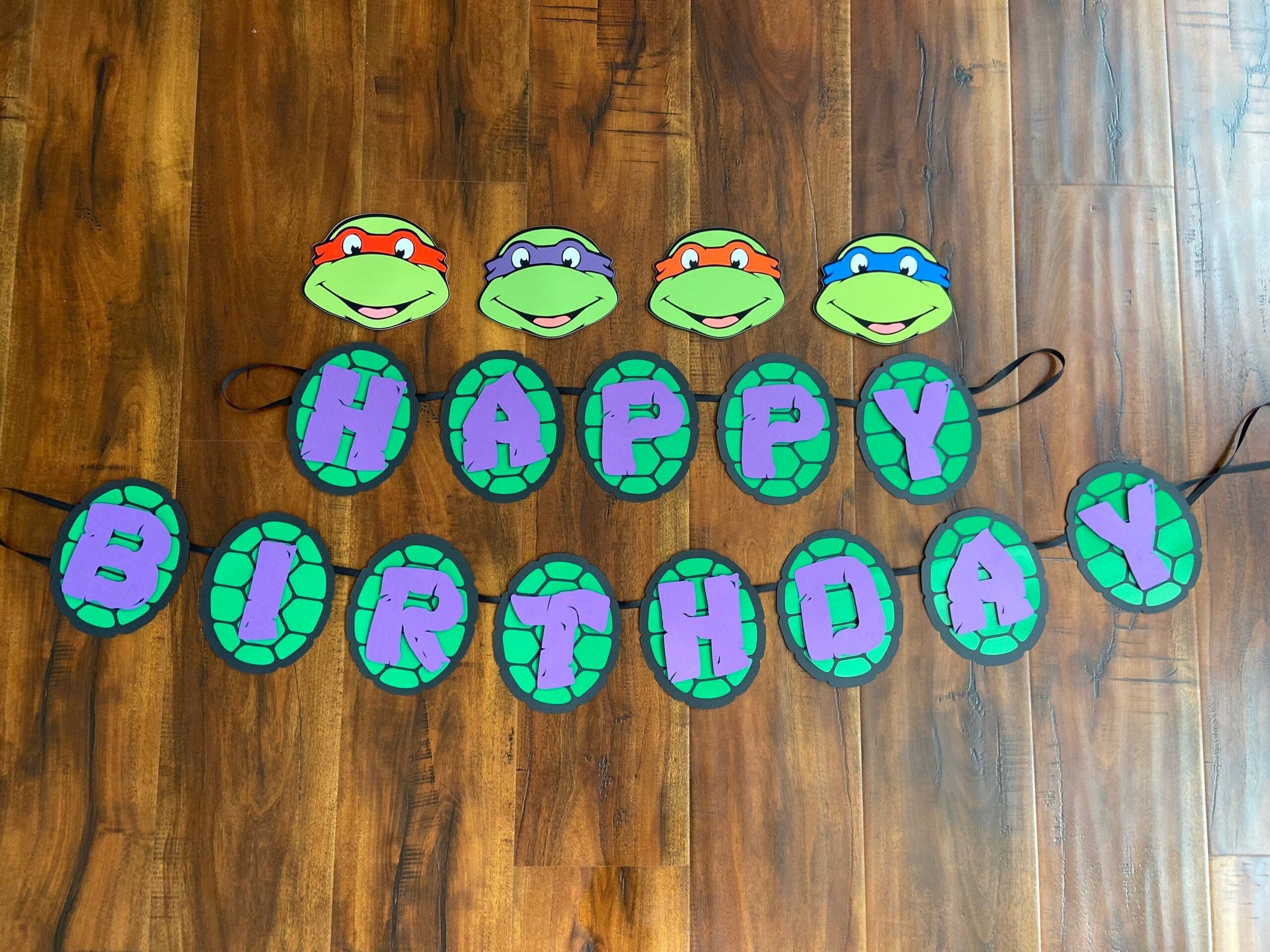 Ninja Turtle Banner Etsy
