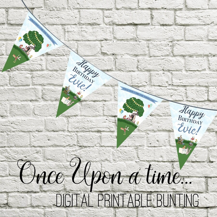 Once Upon A Time Banner Printable