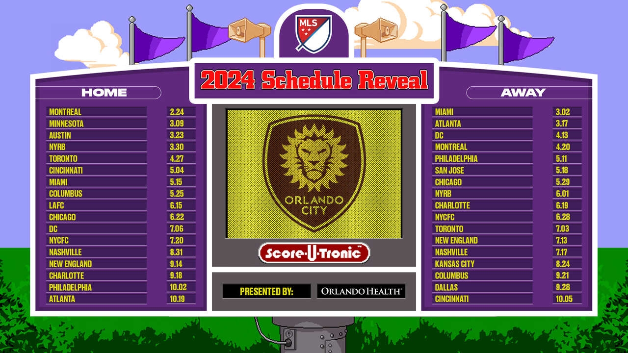 Orlando City SC Announces 2024 Regular Season Schedule Presented By Orlando Health Orlando City
