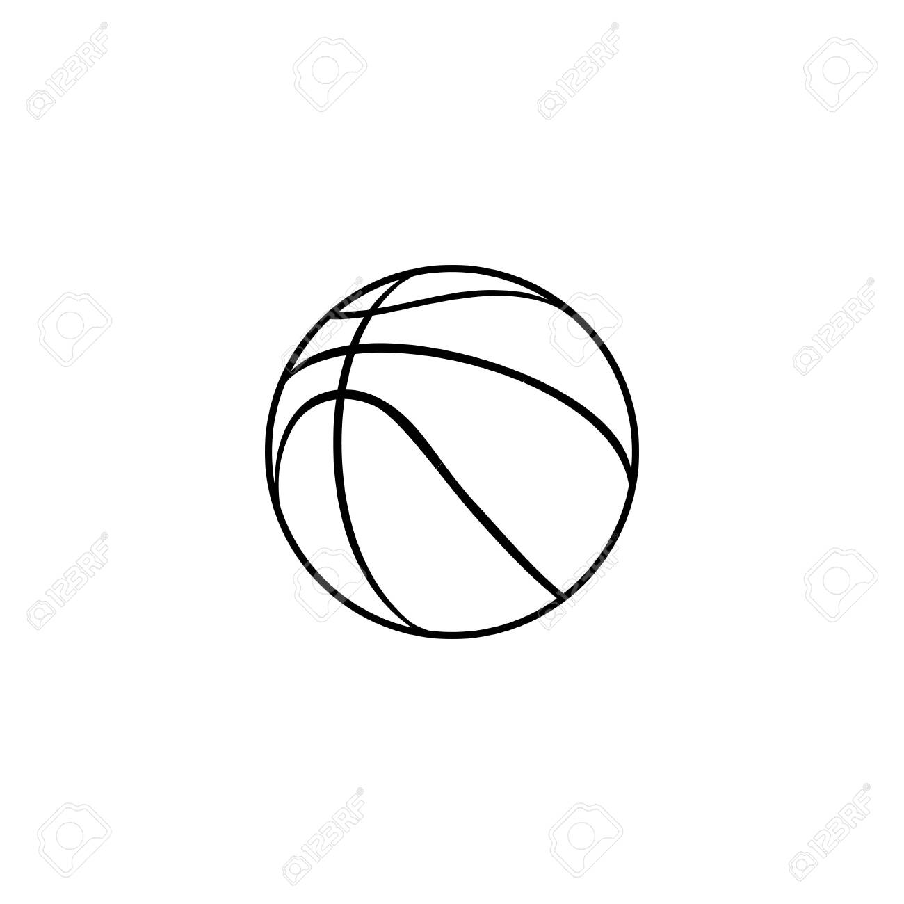 Outline Basketball Vector Illustration For Template Design Royalty Free SVG Cliparts Vectors And Stock Illustration Image 139362053