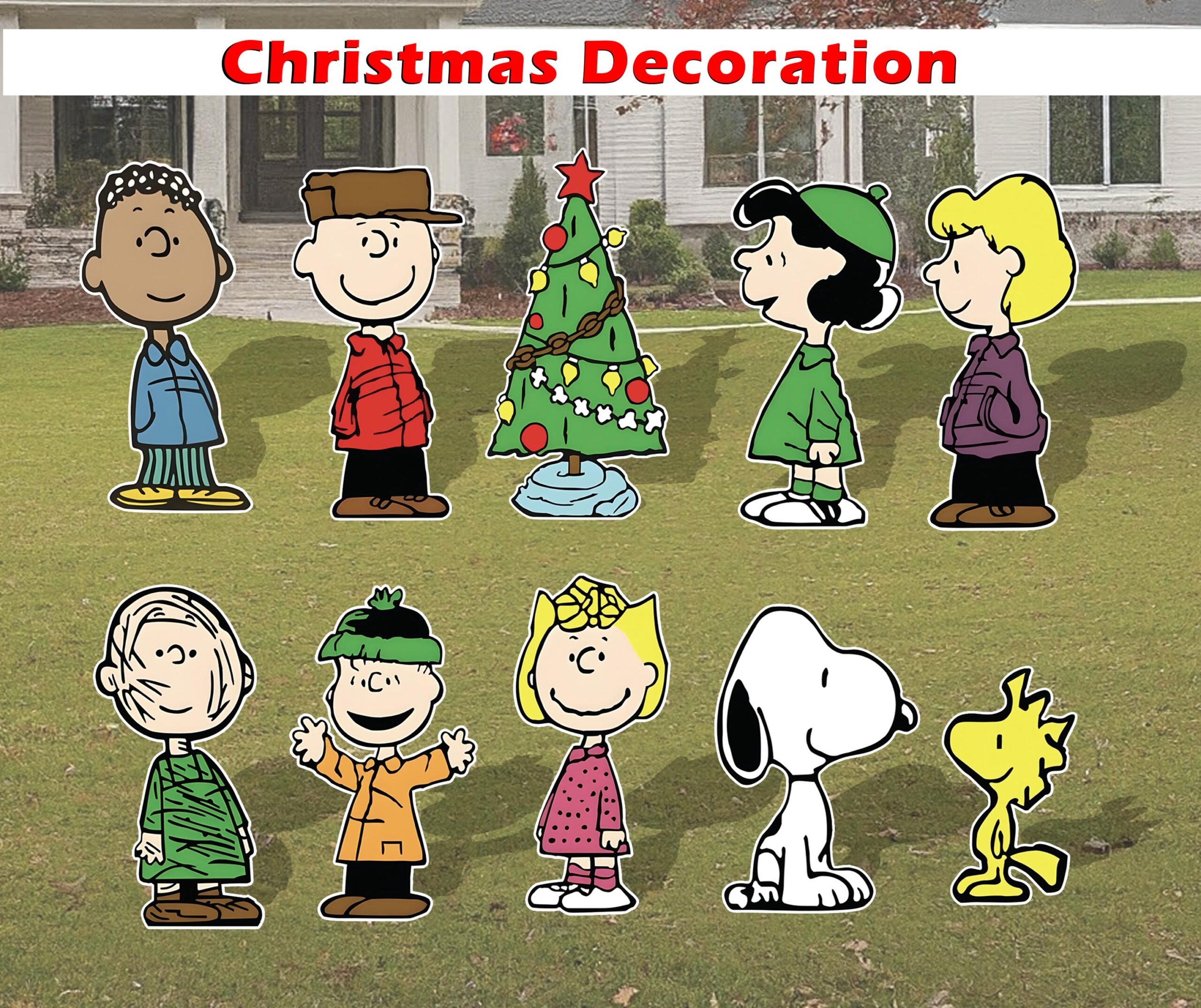 Peanuts Christmas Banner Etsy