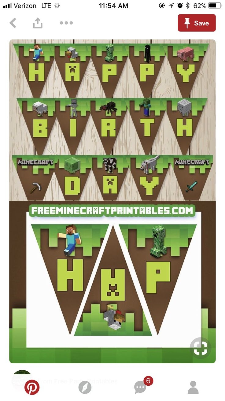 Pin By Sara On Mateo Minecraft Printables Free Minecraft Birthday Minecraft Birthday Party