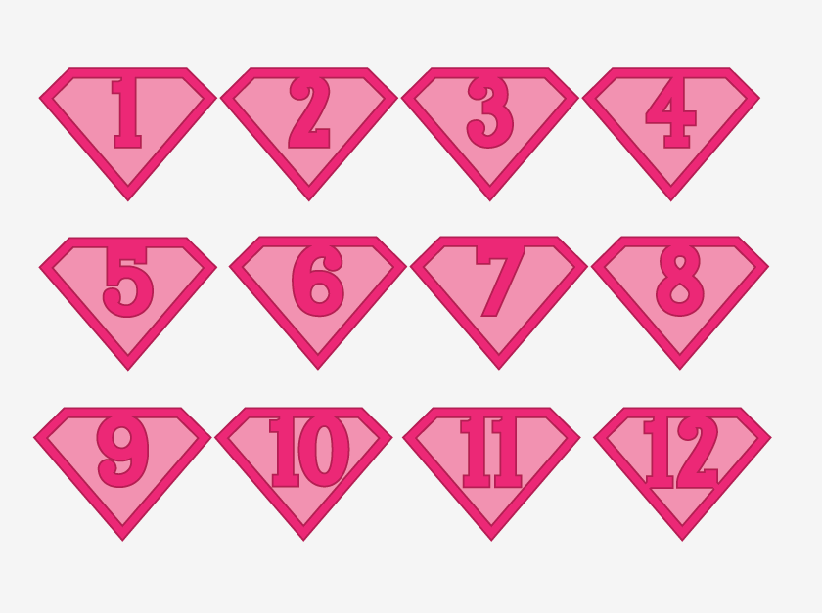 Pink Super Hero Printable Happy Birthday Banner For A Super Birthday Party also Great As An Iron on T shirt Graphic Merriment Design