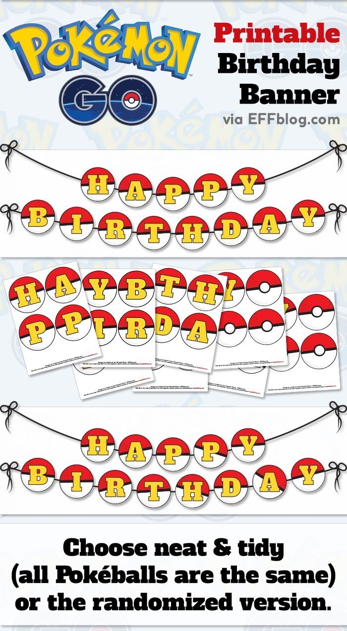 pokemon banner diy printable free