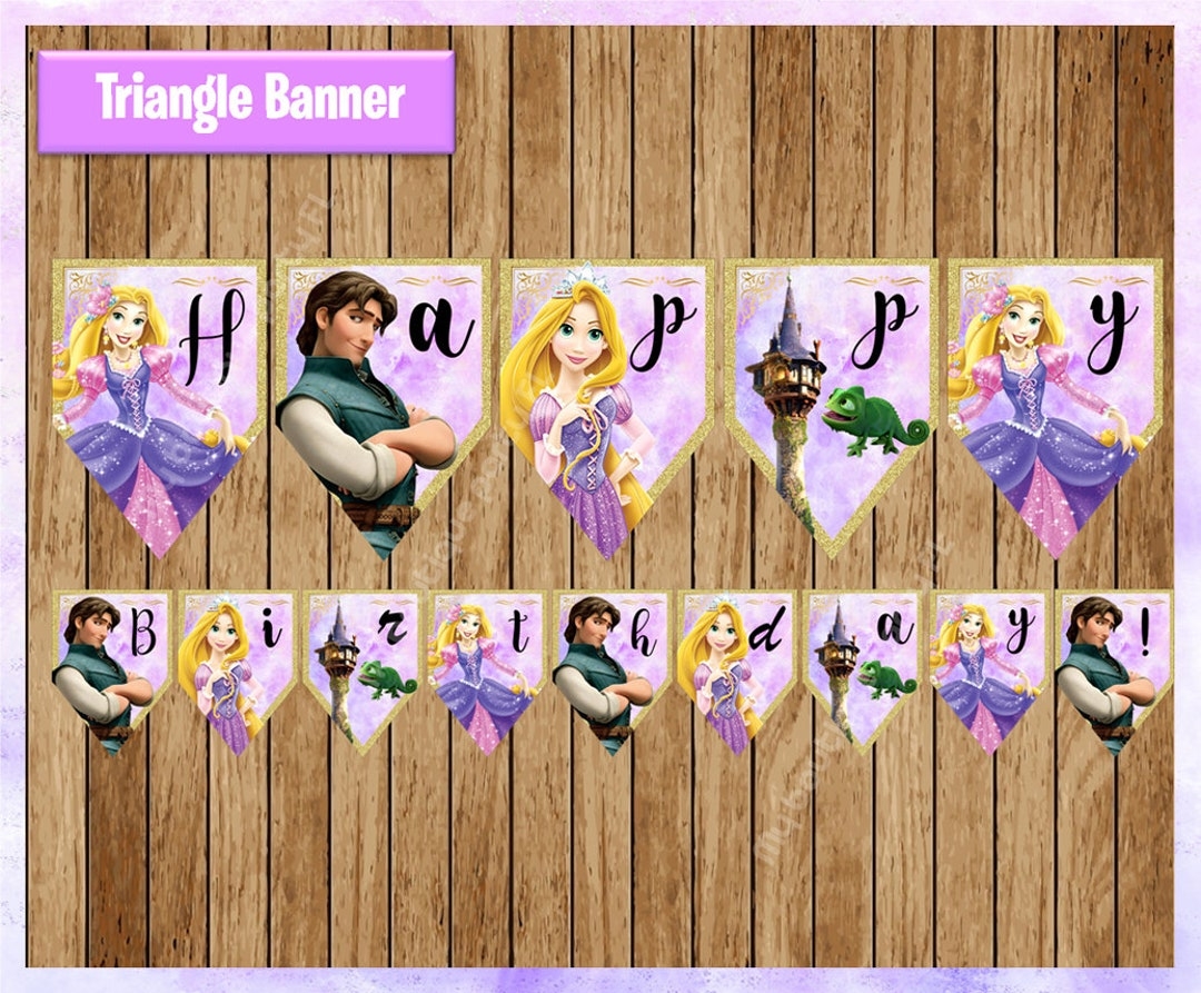 Tangled Banner Printable