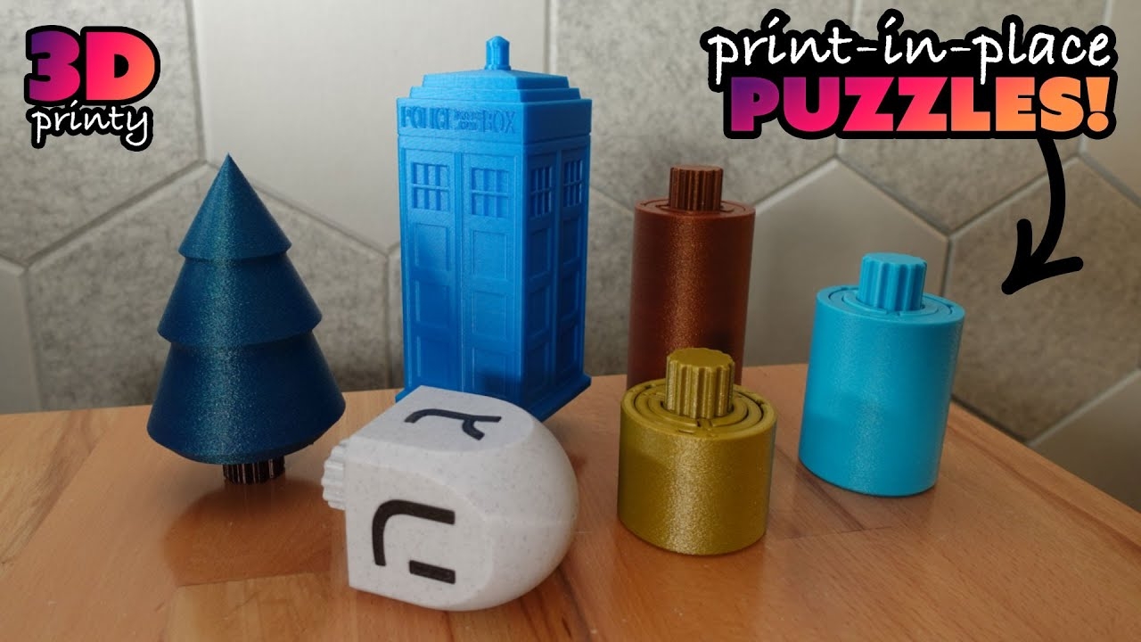 Print in Place Puzzle Boxes YouTube