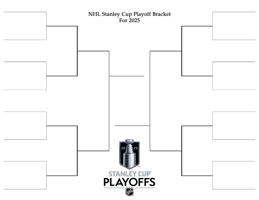 2025 Nhl Stanley Cup Playoff Bracket Printable
