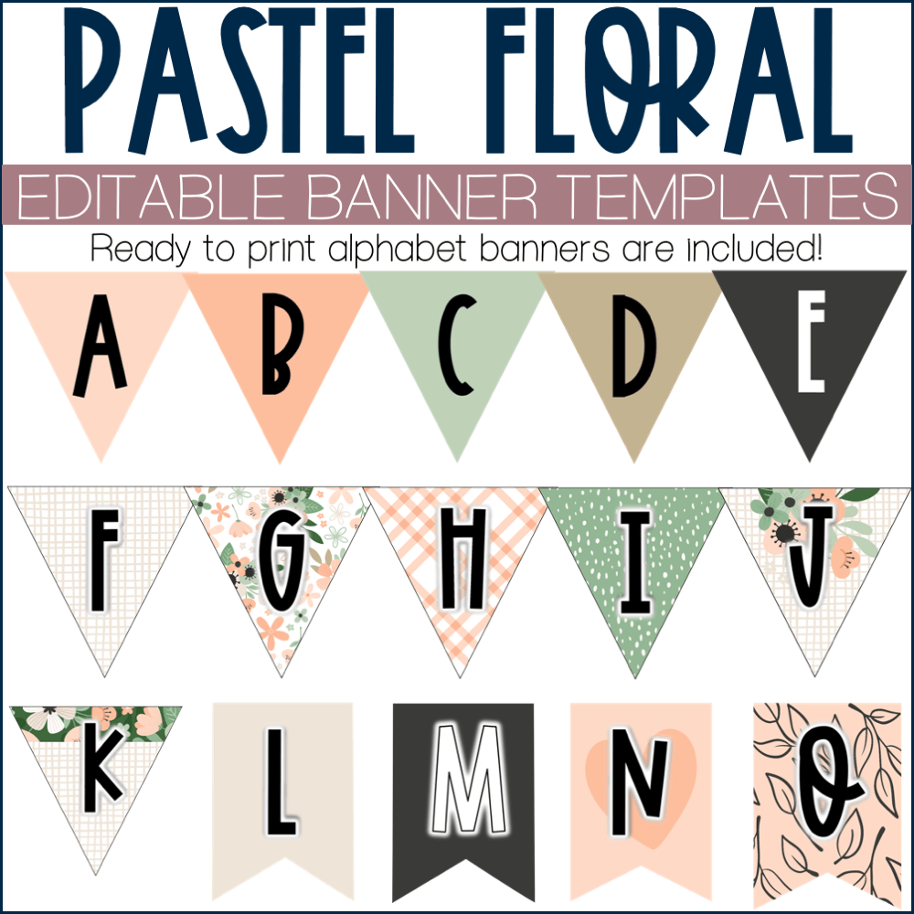 Downloadable Editable Printable Banner Template
