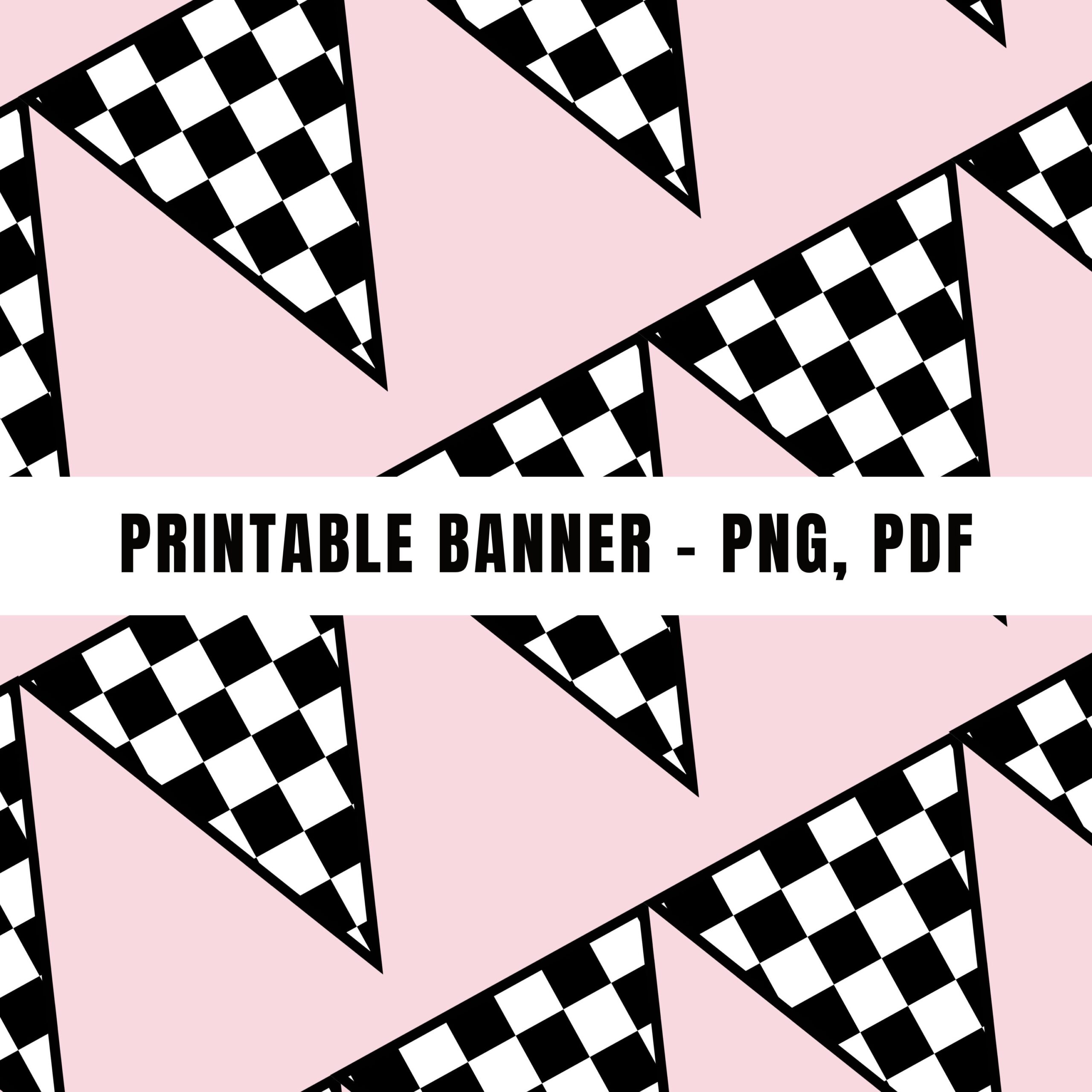 Printable Racing Themed Birthday Party Banner Fast One Two Fast Pit Stop Race Car Black And White Checkered Banner For Parties Etsy
