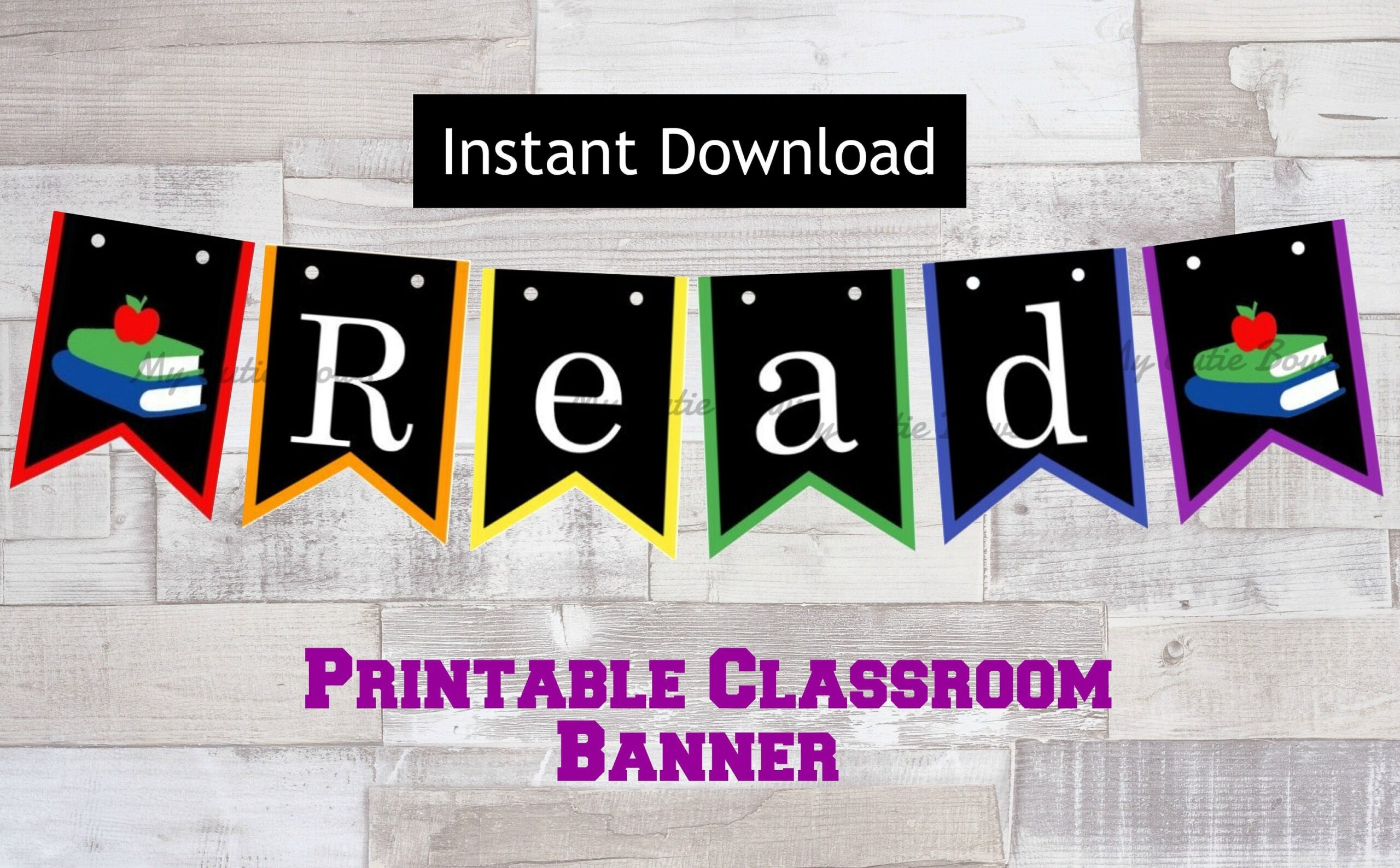 Printable Read Classroom Banner Instant Digital Download Library Sign classroom Decor Etsy