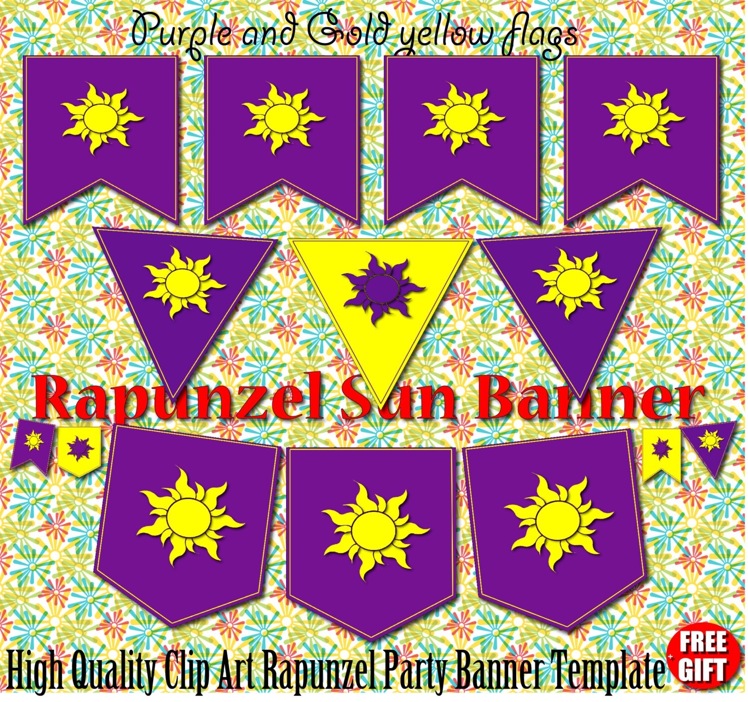 Rapunzel Banner Printable
