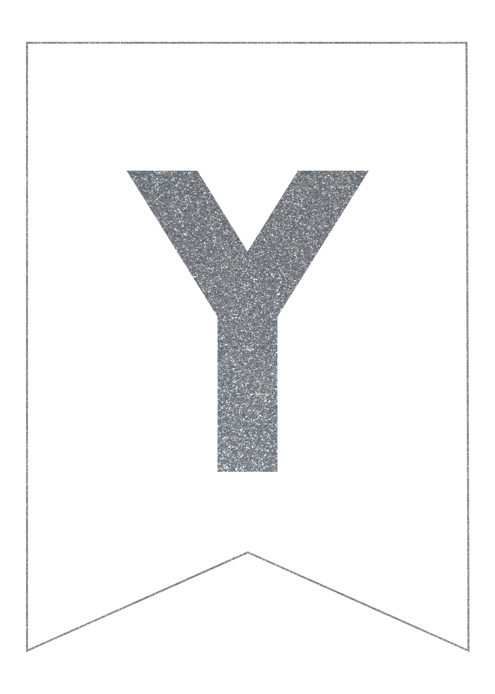 Silver Free Printable Banner Letters Paper Trail Design