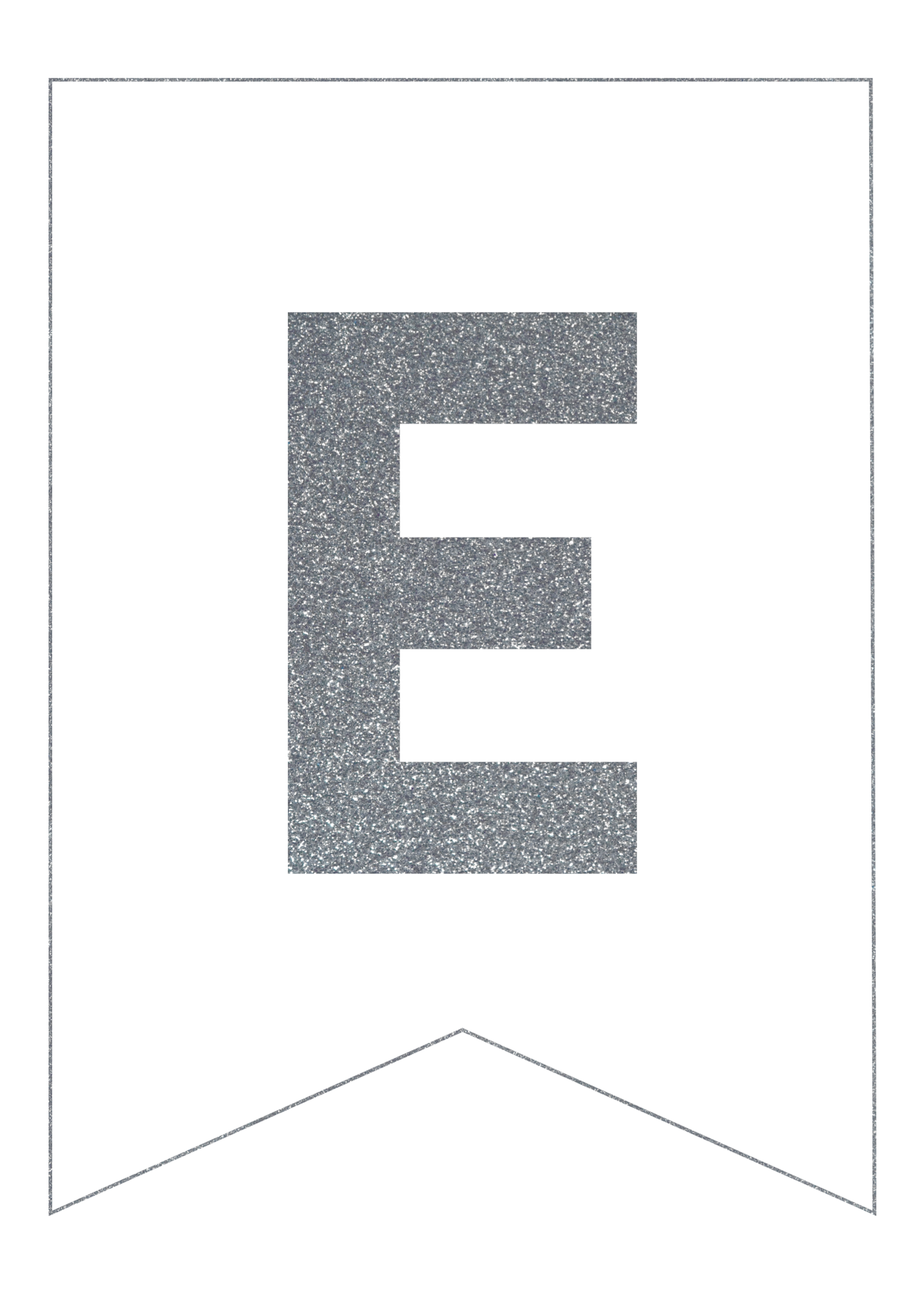 Silver Free Printable Banner Letters Paper Trail Design