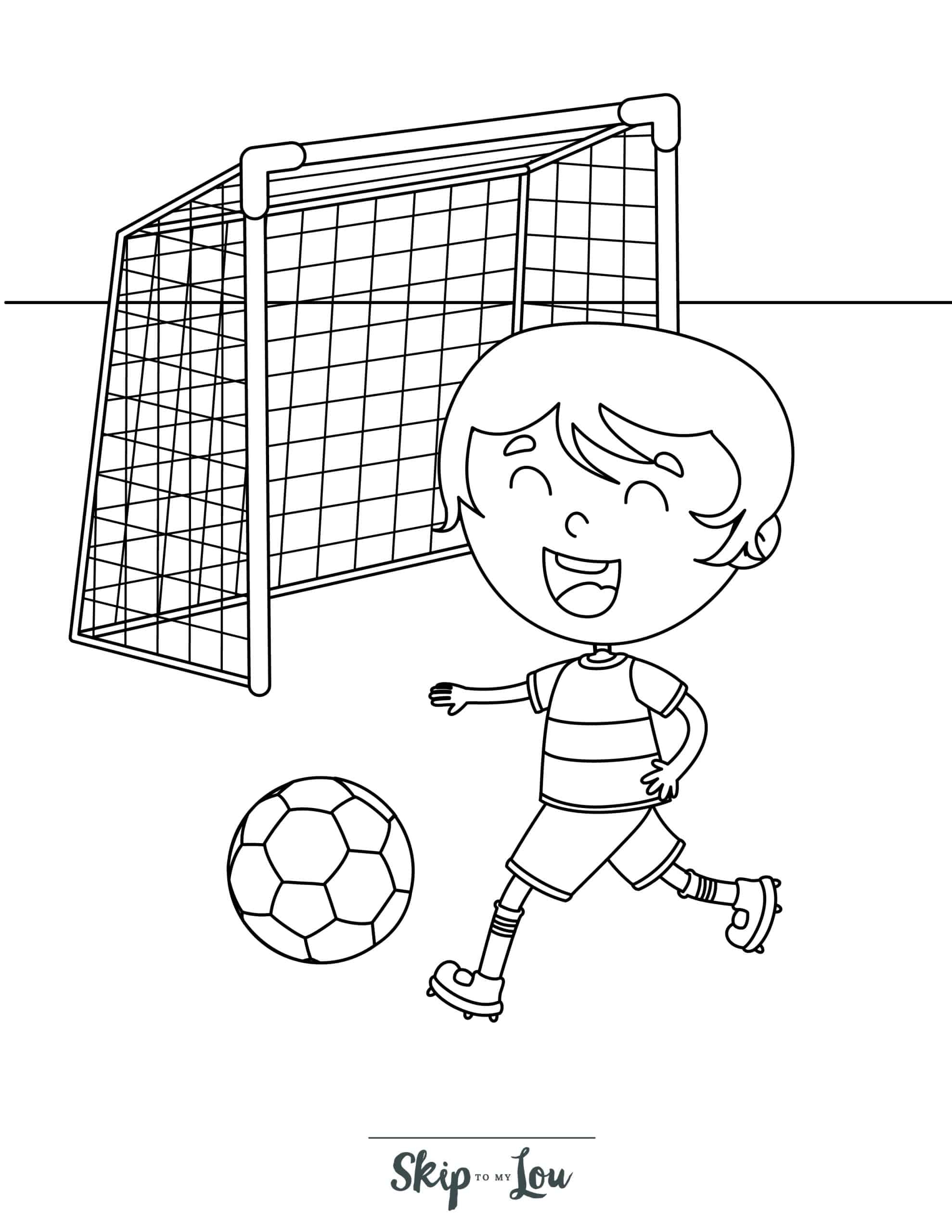 Soccer Coloring Sheets Printable