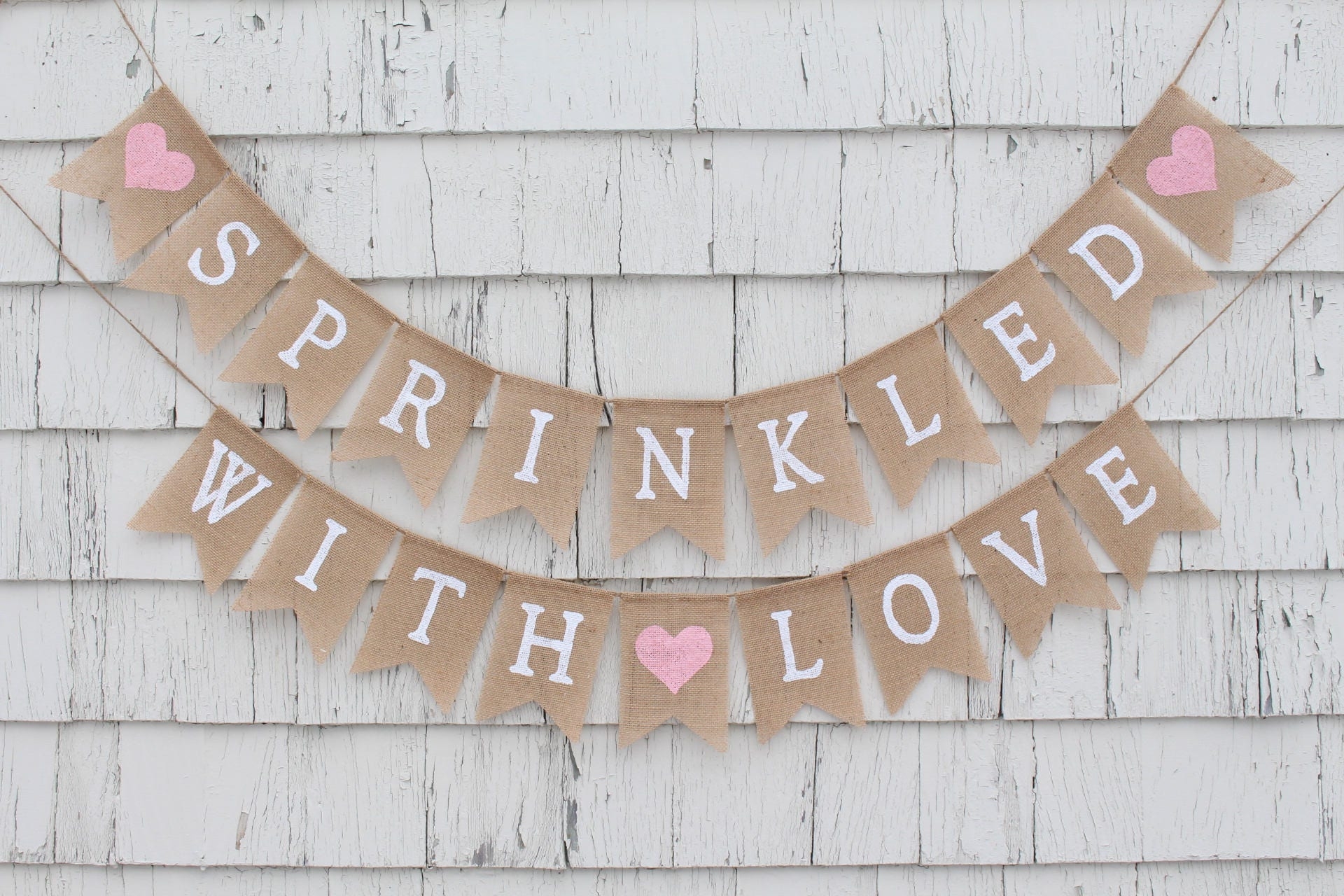 sprinkled with love banner free printables