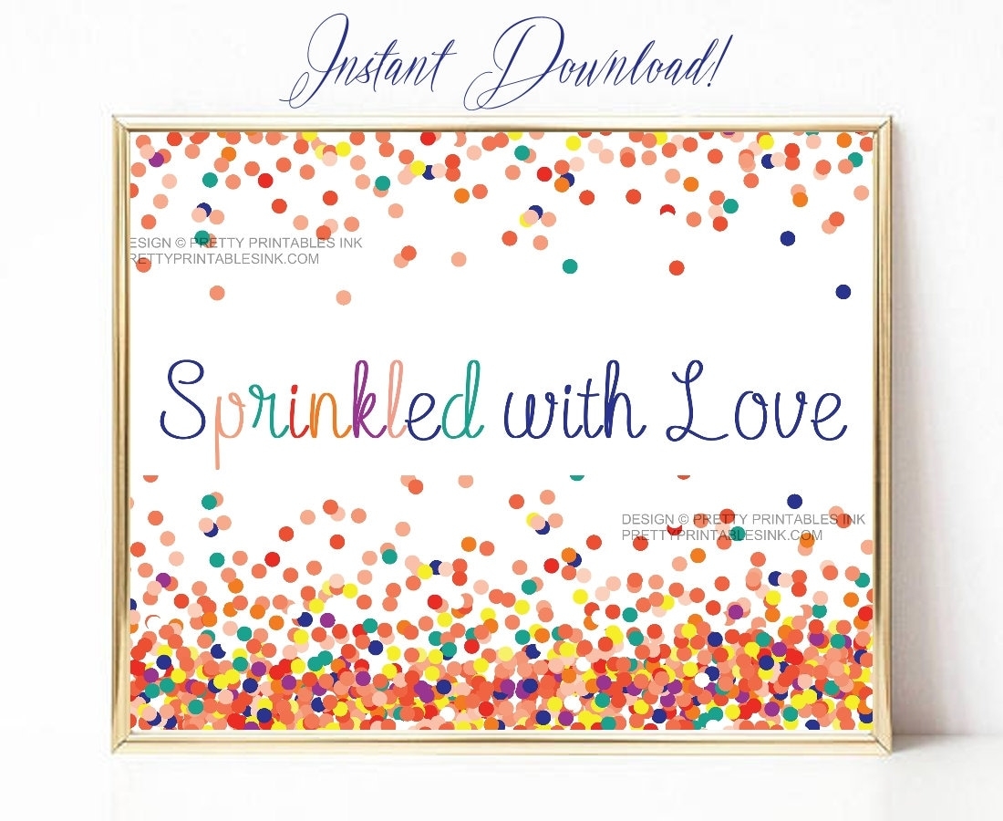 Sprinkled With Love Instant Download Sign Baby Sprinkle Sign Printable Sprinkled With Love Sign Sprinkle Shower Sign Etsy