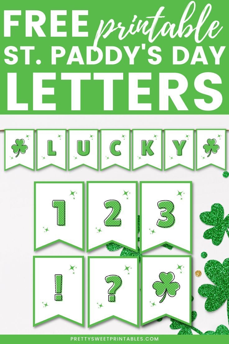 St Patrick s Day Banner DIY Free Printable