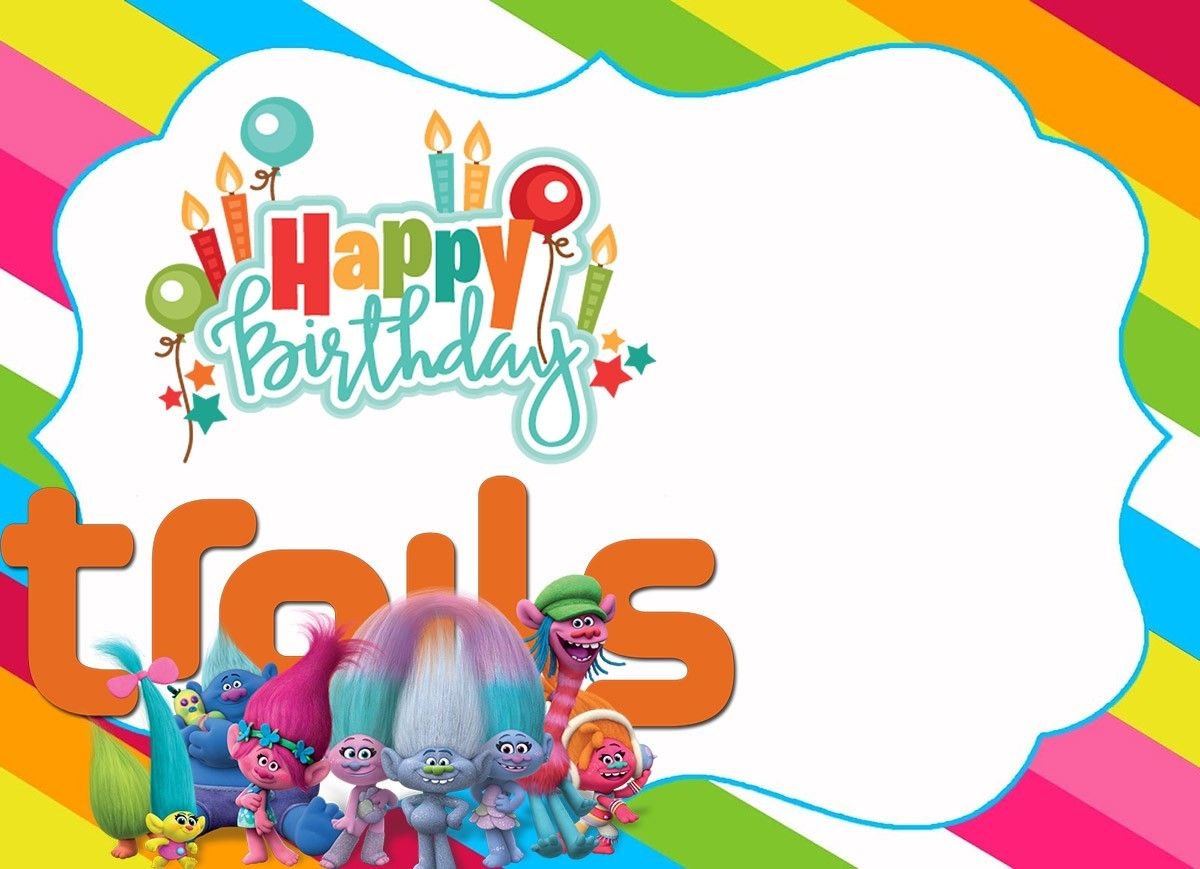 Trolls Printable Banner
