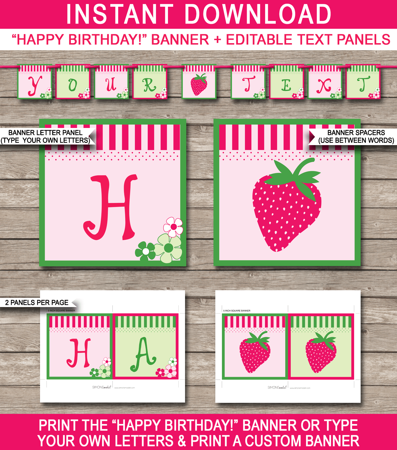 free printable birthday banners personalized