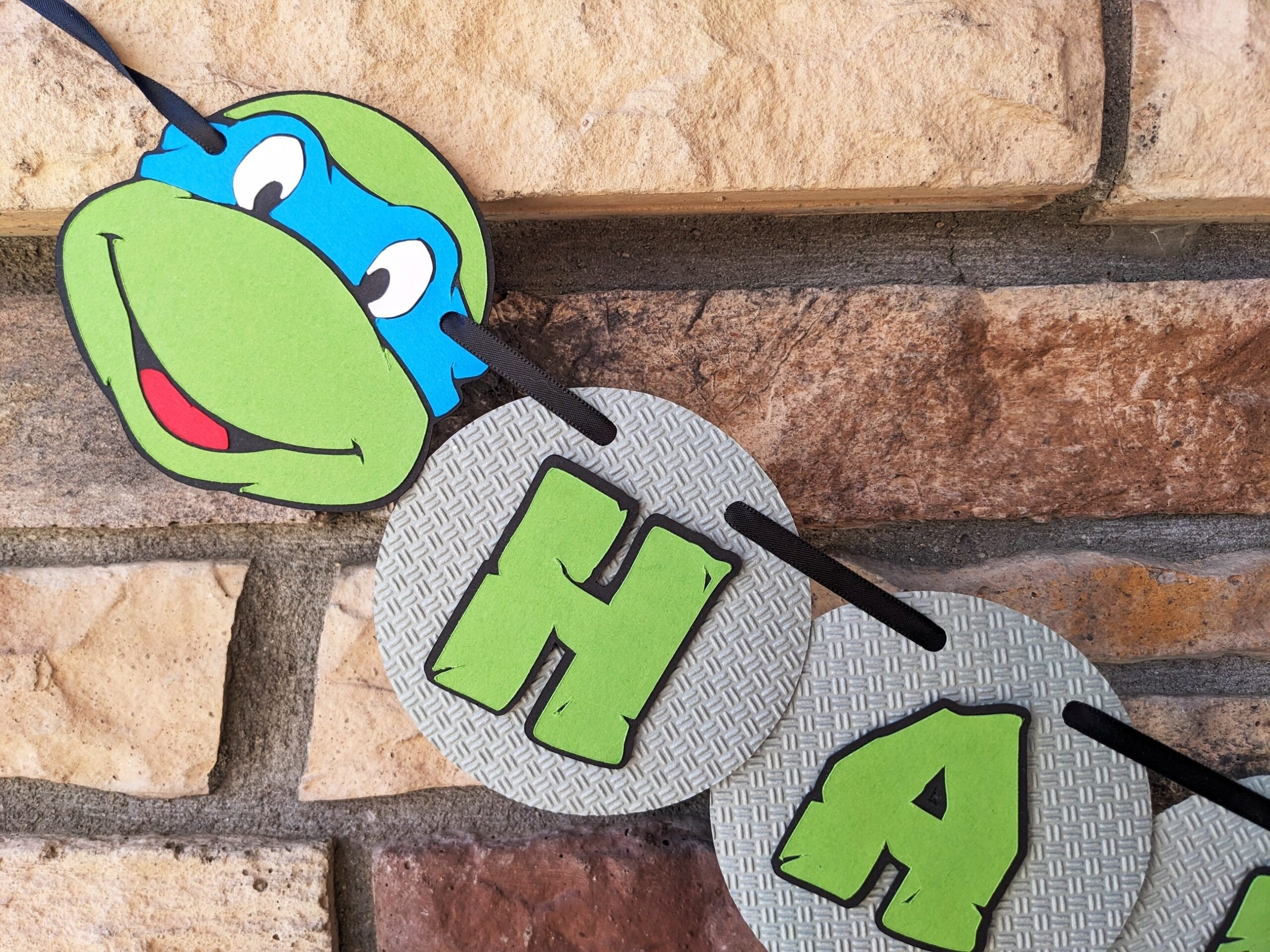 Printable Ninja Turtle Birthday Banner
