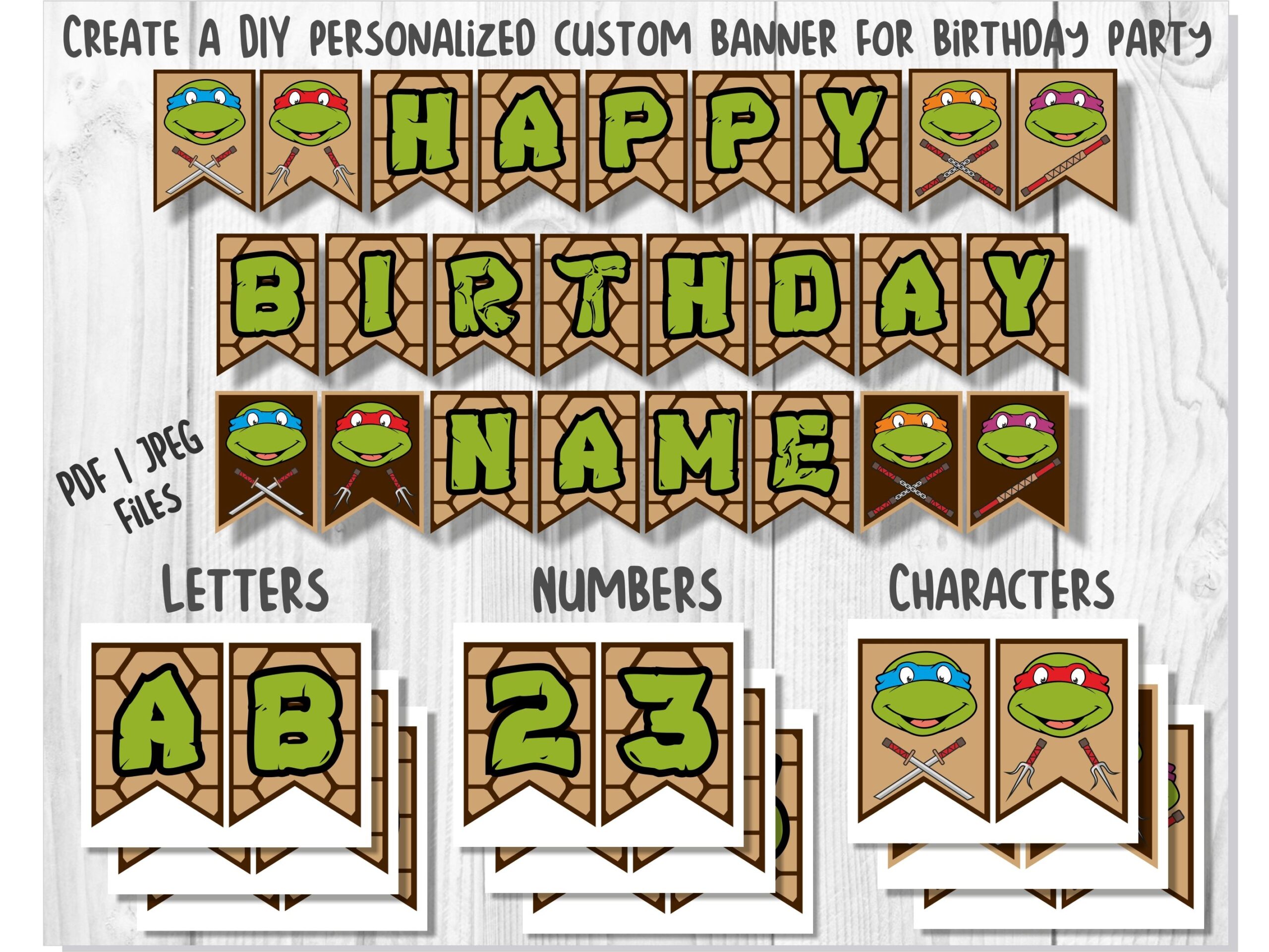 Ninjago Birthday Banner Free Printable