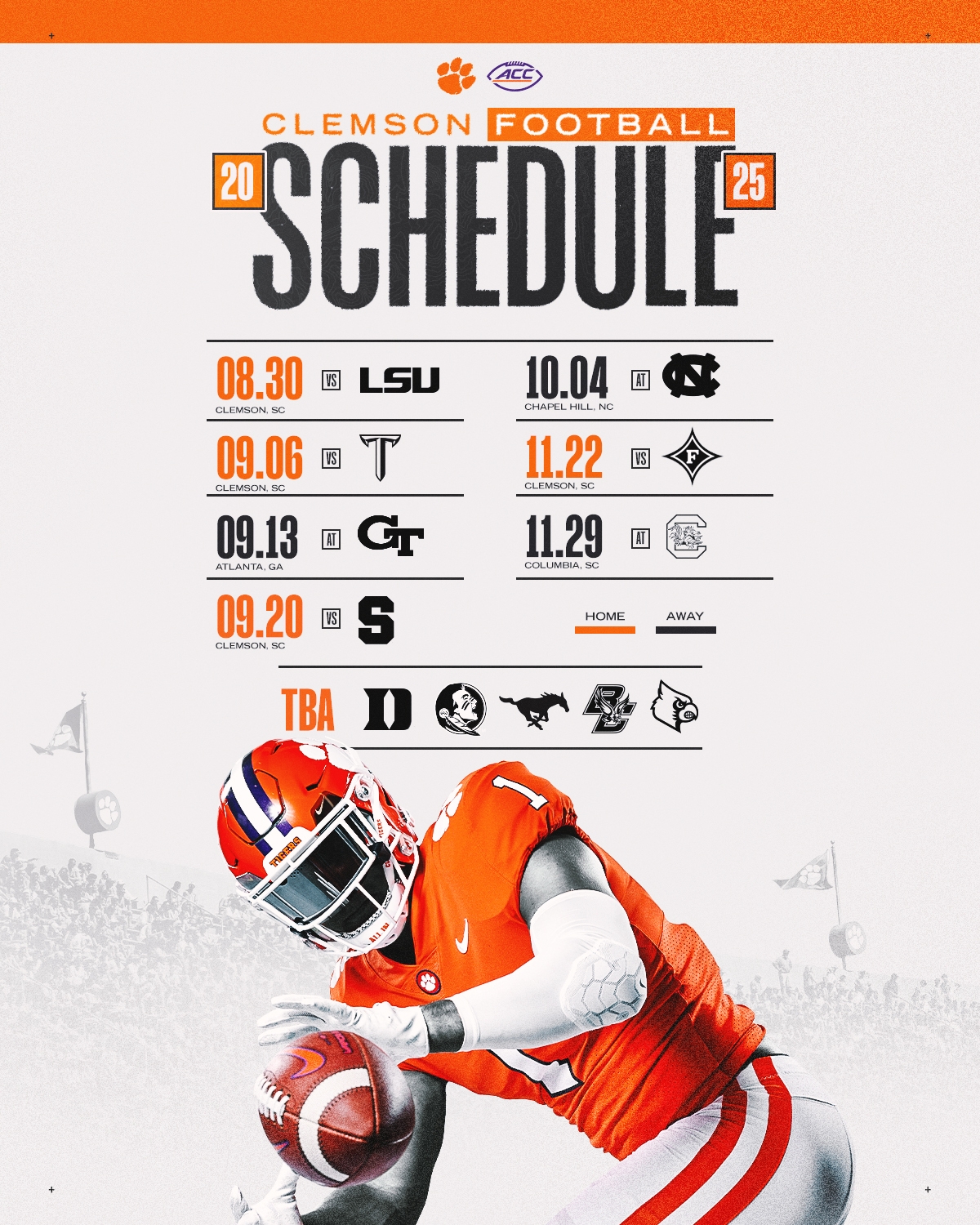 Printable Clemson Baseball Schedule 2025