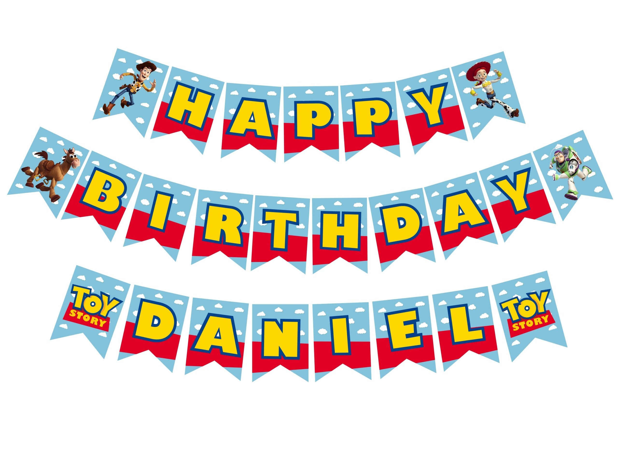 Toy Story Birthday Printable Banner PDF JPEG Toy Story Ha Inspire Uplift