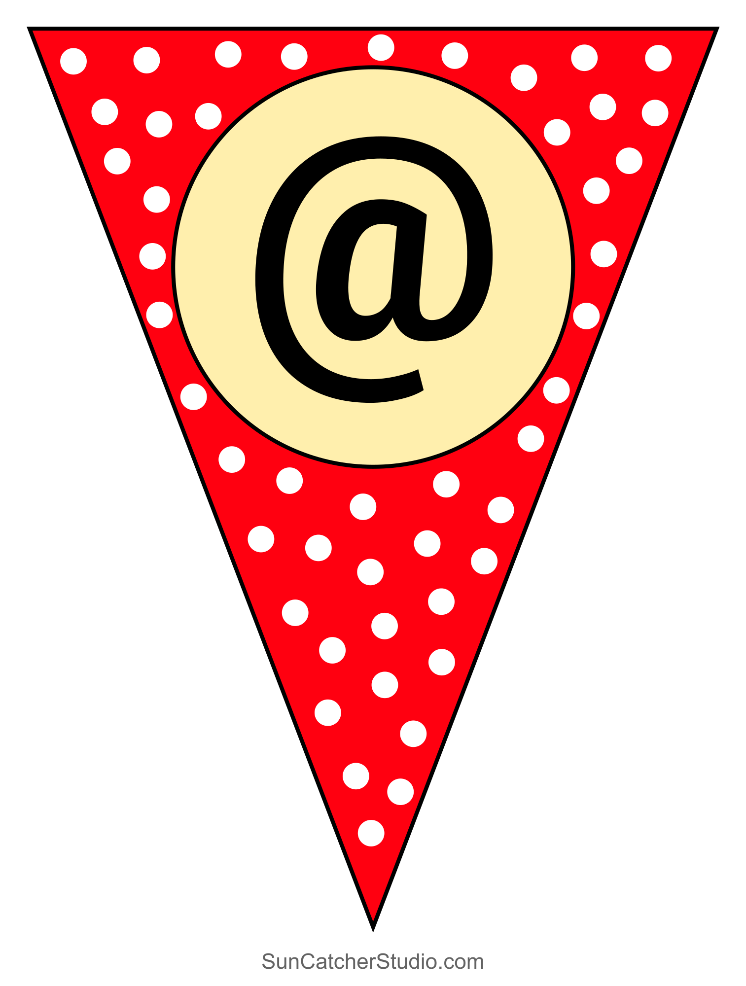 Free Printable Triangle Banner Template