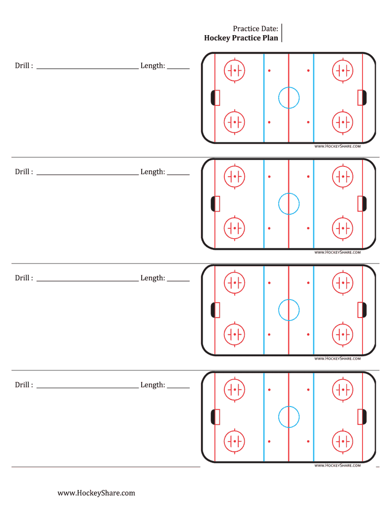 Printable Hockey Practice Plan Template