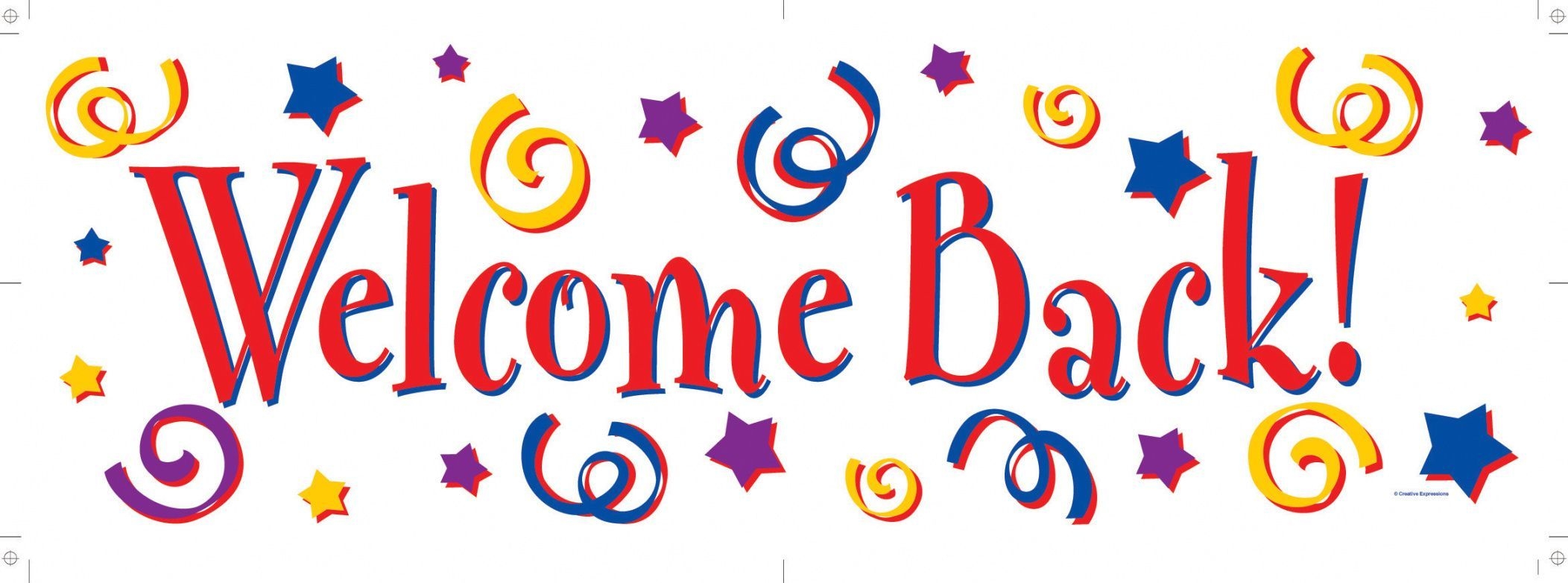 welcome back banner printable