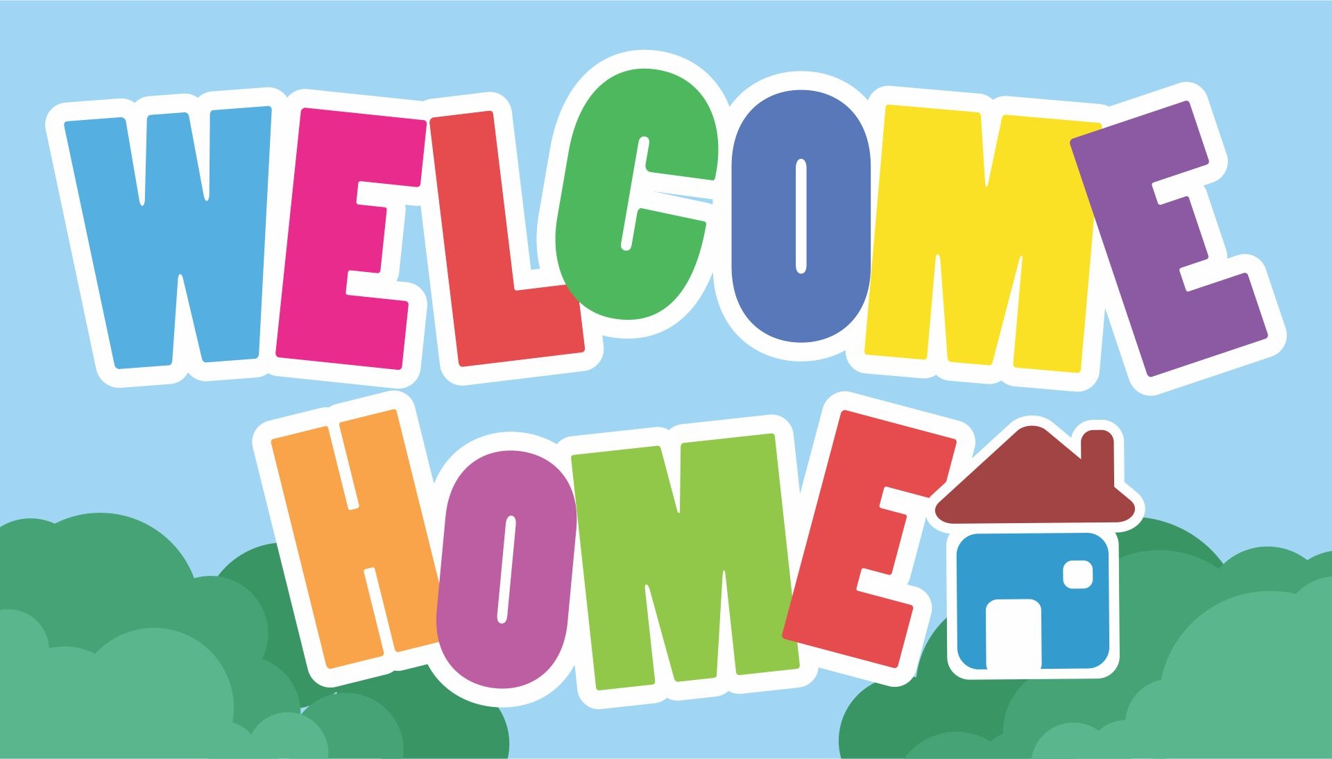 welcome home printable banner free