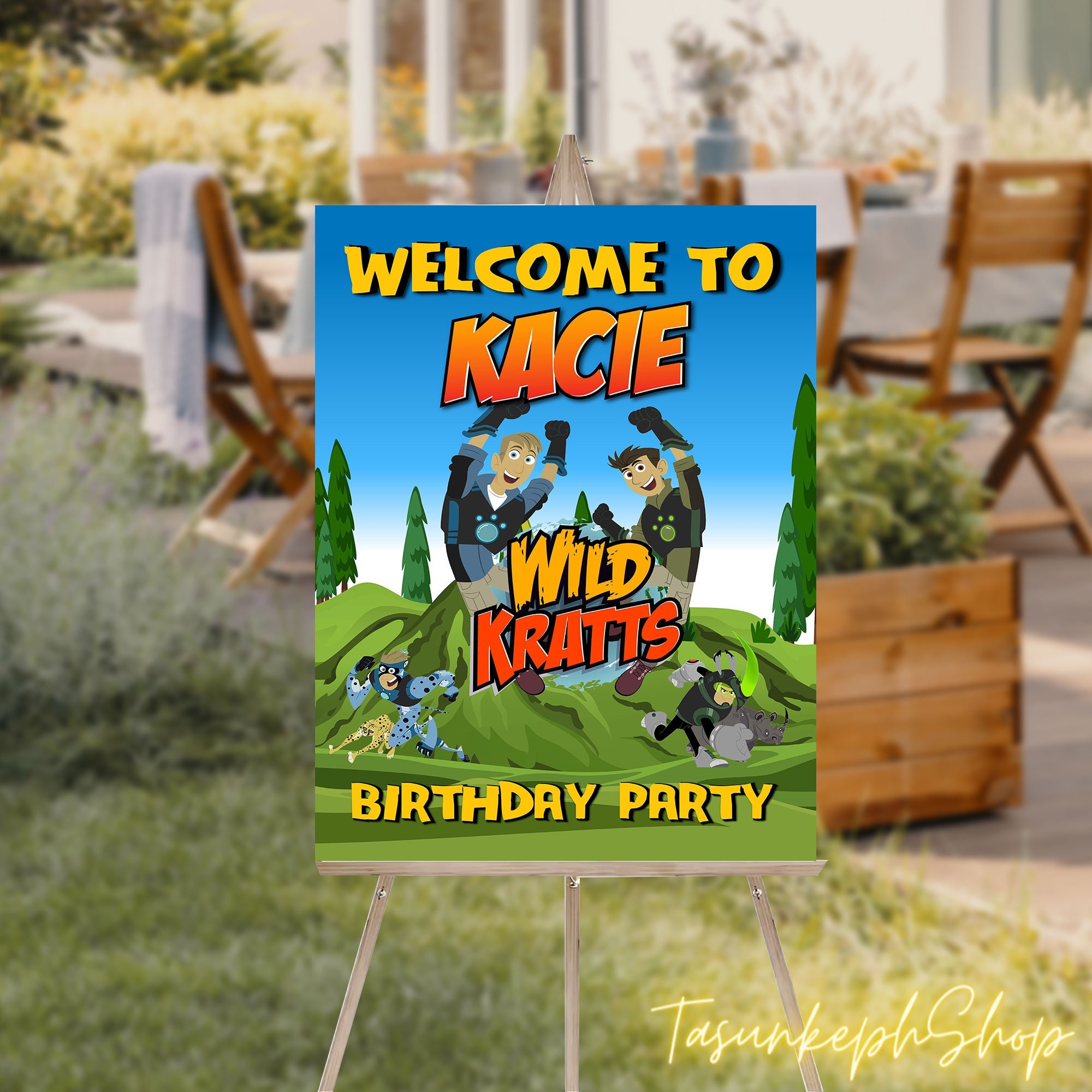 Wild Kratts Theme Party Wild Kratts Birthday Wild Kratts Welcome Sign Wild Kratts Birthday Welcome Sign Wild Kratts Posters Etsy