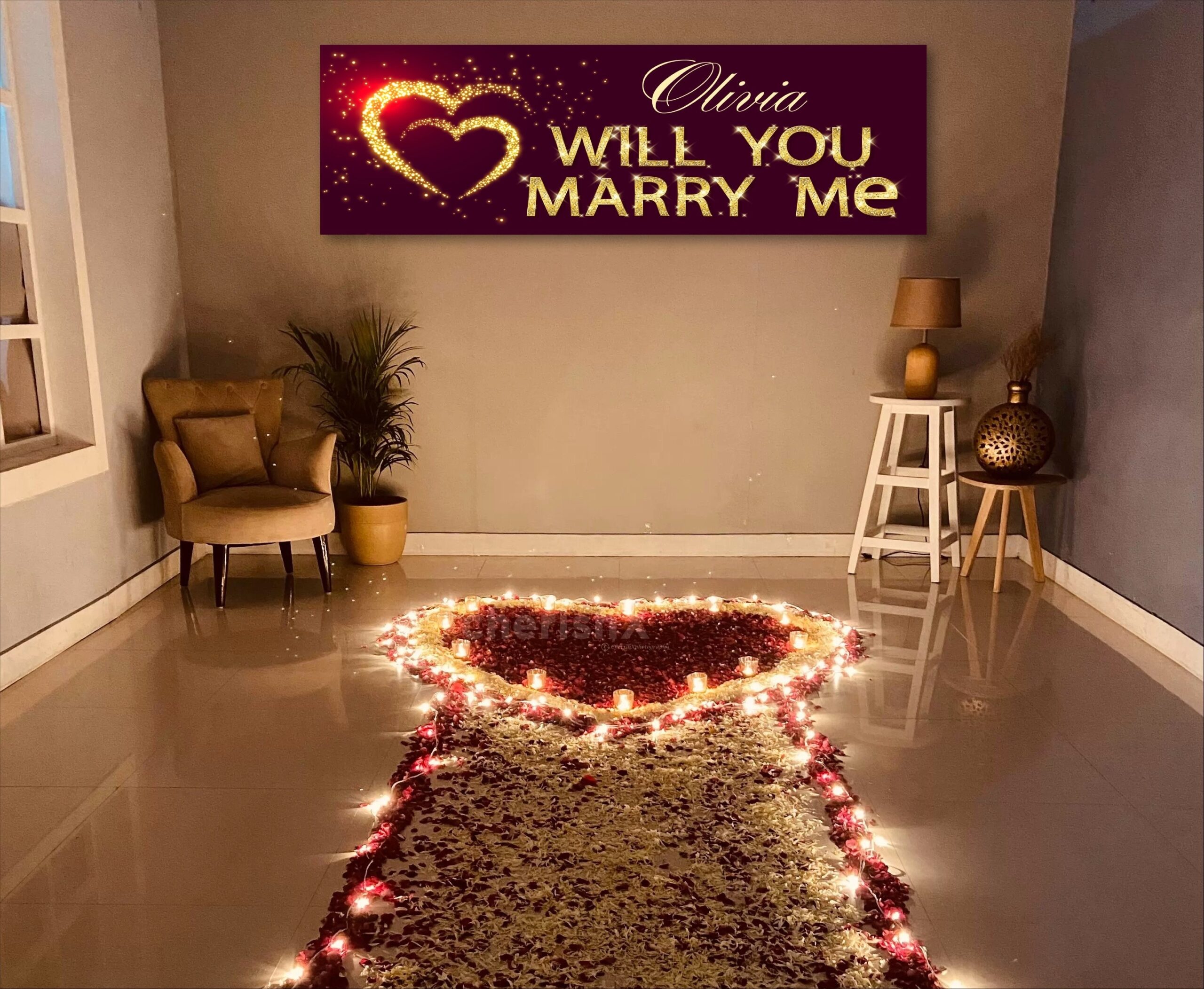 Will You Marry Me Banner Printable Unique Personalized Engagement Decor Marry Me Sign Marriage Proposal Ideas DIGITAL DOWNLOAD Etsy